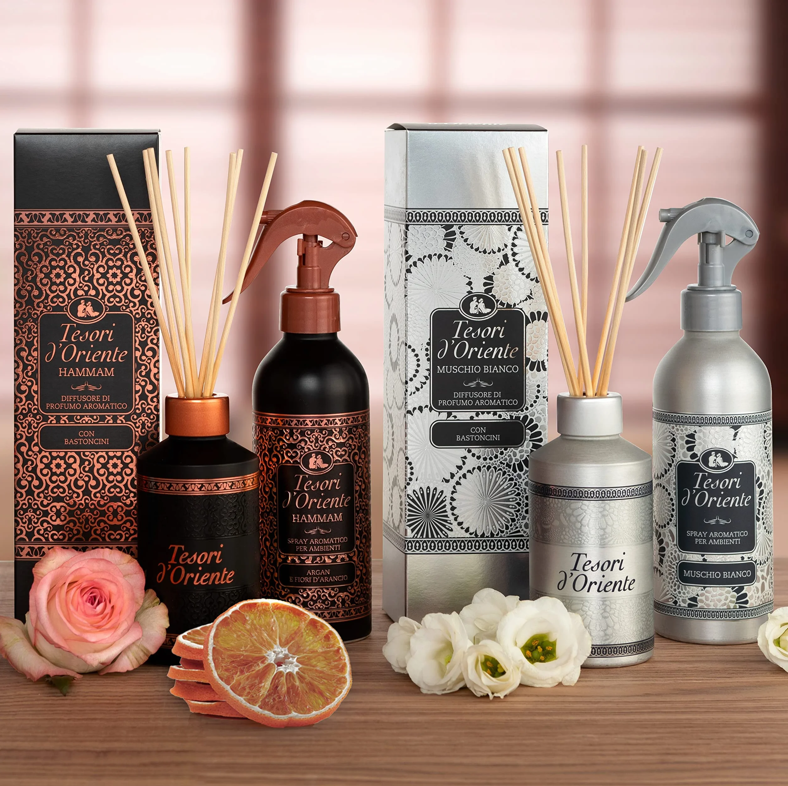 Tesori d'Oriente Muschio Bianco Spray Aromatico Ambienti e Tessuti 250 ml