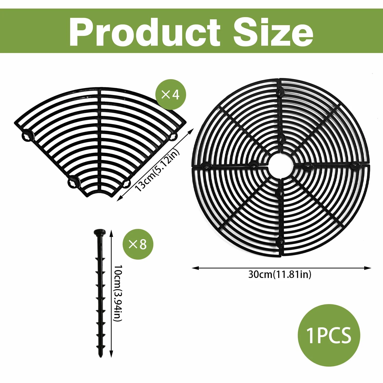 Grilles de Pots de Plantes, Cache-Pot de Fleurs 30 cm, Protection Plantes Sols Propres
