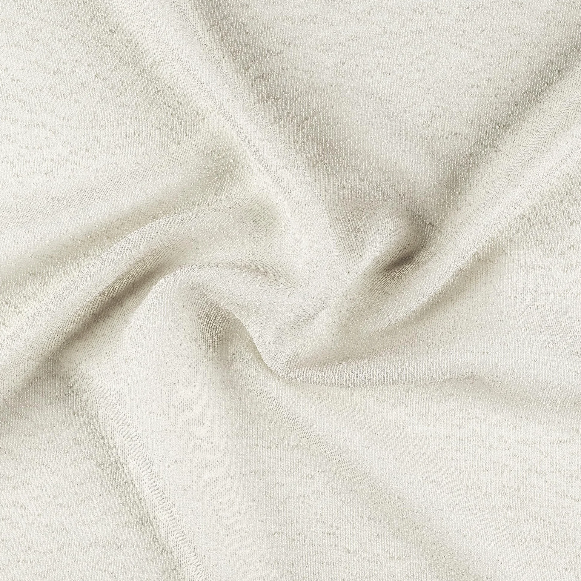 LINDER - Voilage Bouclette - Finition Galon Fronceur - Coloris Écru - Grande Largeur 240x260cm - 100% Polyester - Collection Boucline