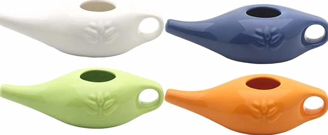 Pot de nettoyage de nez en céramique 250 ml étanche bec verseur rinçage nasal