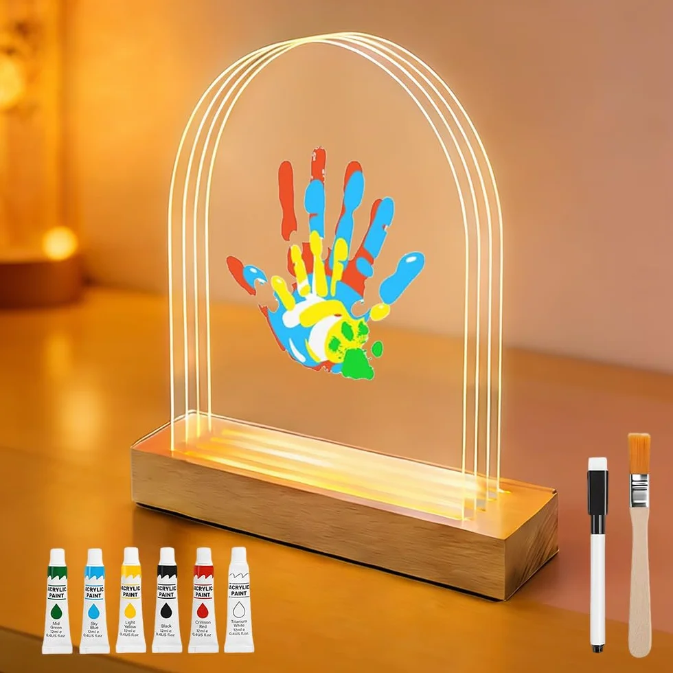 Cadre Photo Personnalisé Empreinte Main Famille Enfants Kit Anniversaire Fête des Mères Pères