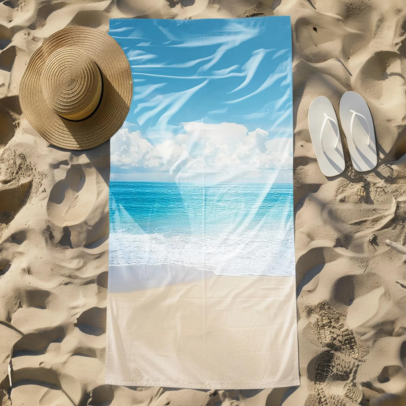 Tapis de Plage XXL Anti Sable Plage Sable Jaune Serviette Piscine Adulte,Natte De Plage Pliable, Voyage Accessoires De Plage Camping,Serviette de Bain Personnalisée