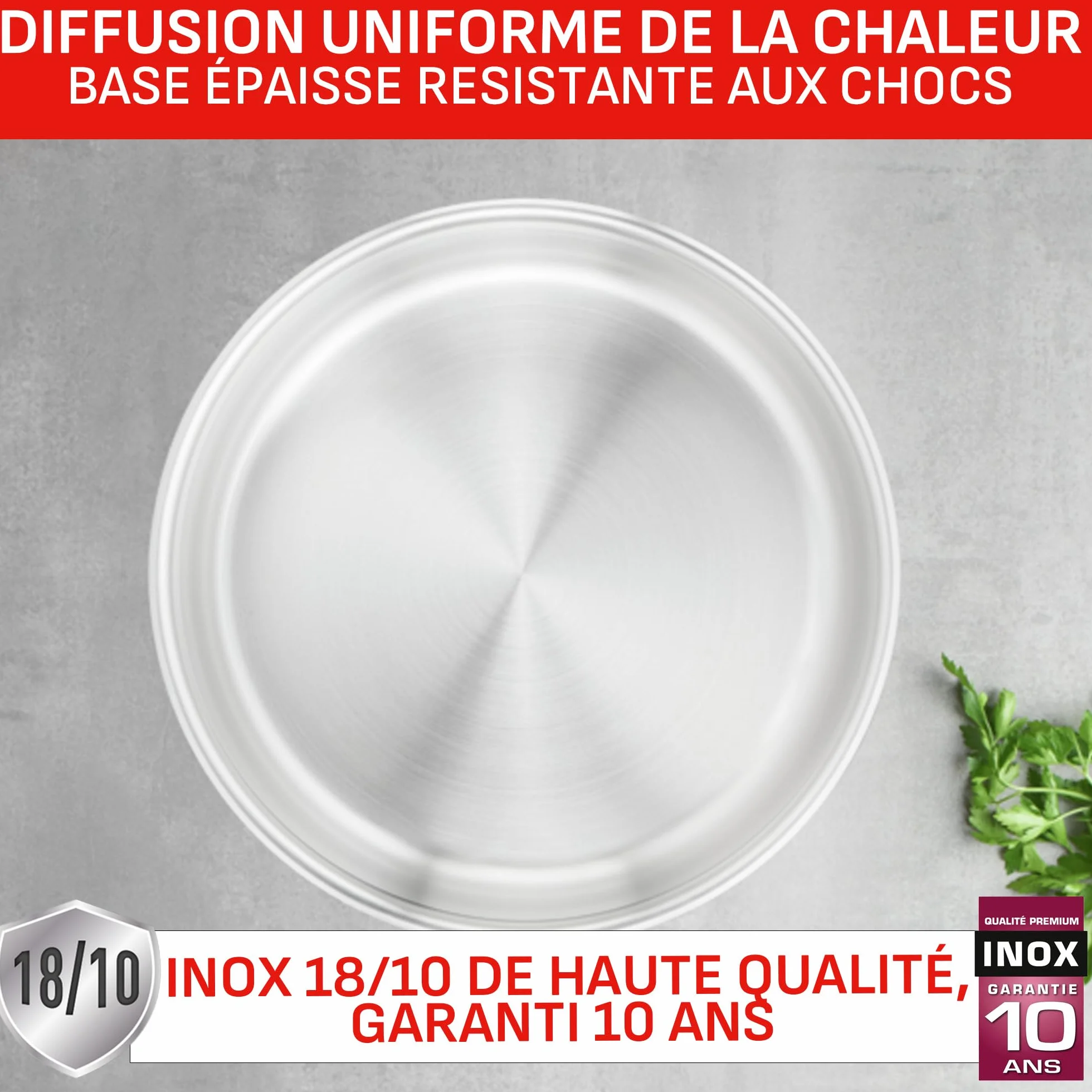 Tefal Ingenio Lot de 4 casseroles 16/18/20 cm Induction Acier inoxydable Empilable L898S334