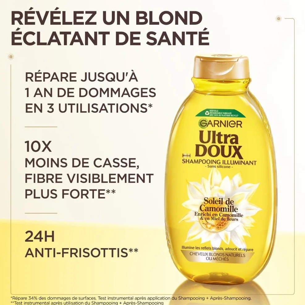 Garnier Ultra Doux Soleil de Camomille Shampooing Illuminant 400ml