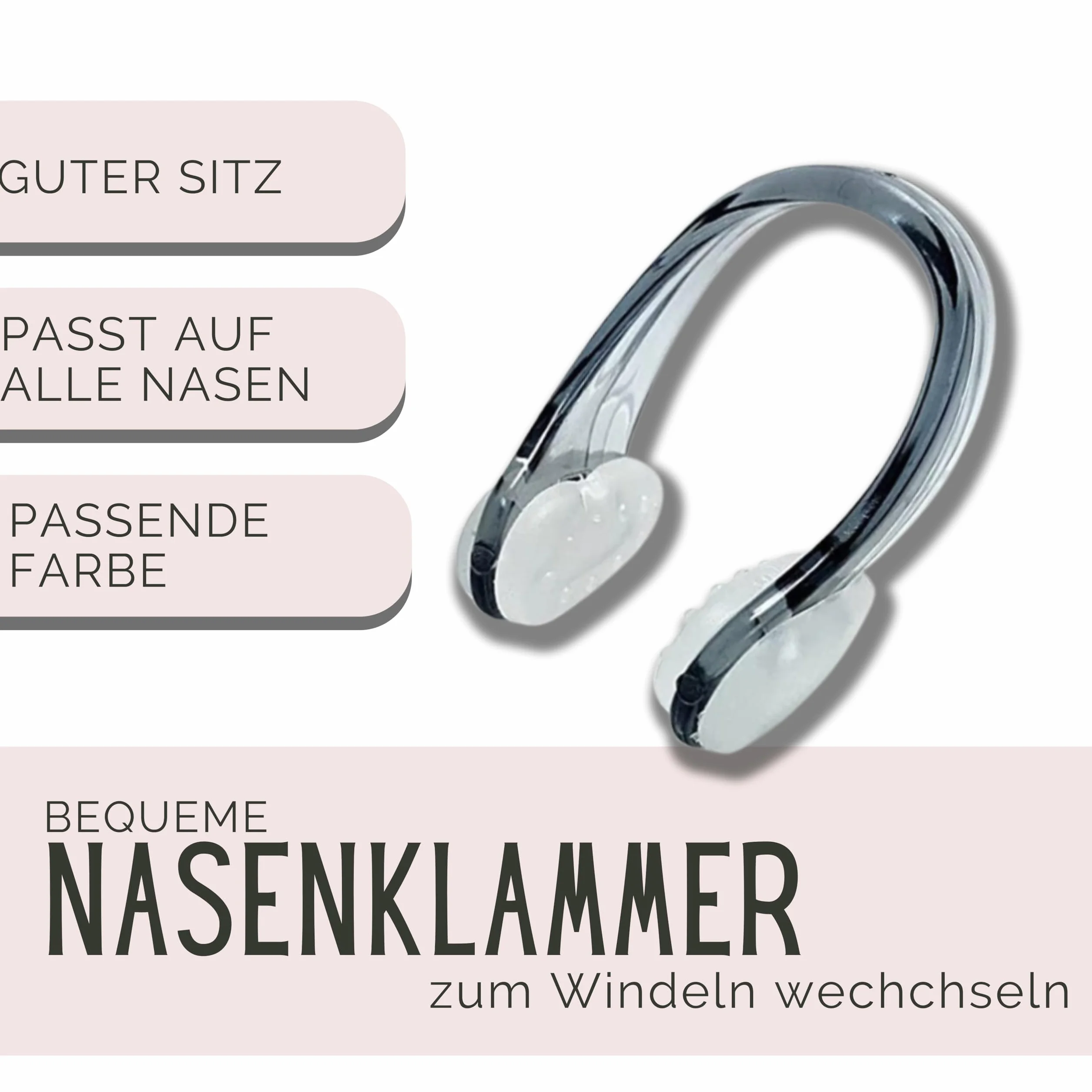 Pince-nez à changer Cadeau de naissance bébé blanc