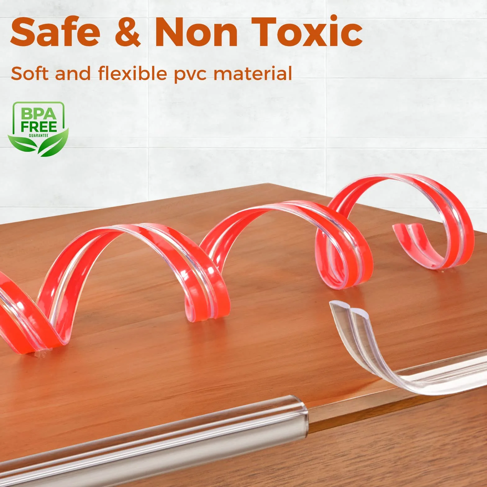 3M Pré-adhésif Protection Meuble Bébé, Coin de Table Silicone Transparent avec 4 Angles