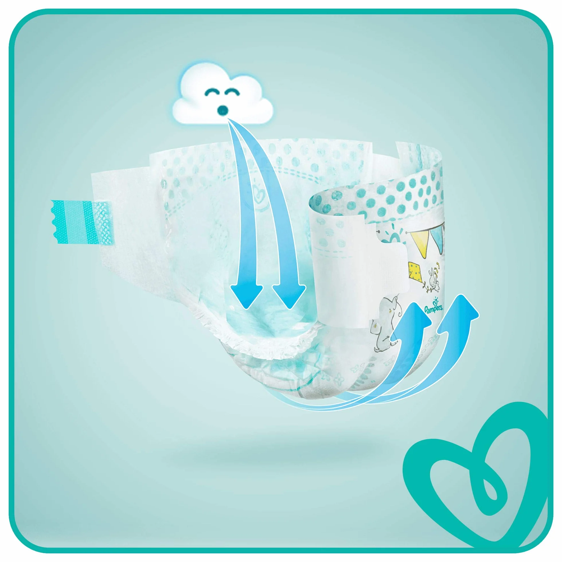Pampers Baby Dry Taille 3 6-10 kg Mega Plus Pack 136 pièces