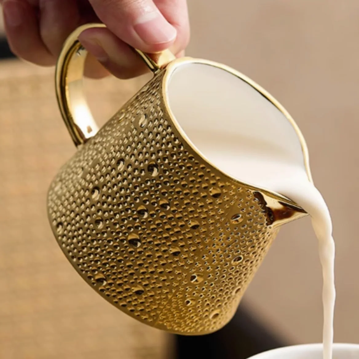 MRKU Pot à Lait, saucière, Verre à Eau, pichet, crémier, Distributeur de café, Sucre, Sauce, boîte en céramique, Diversion Domestique, Style Western