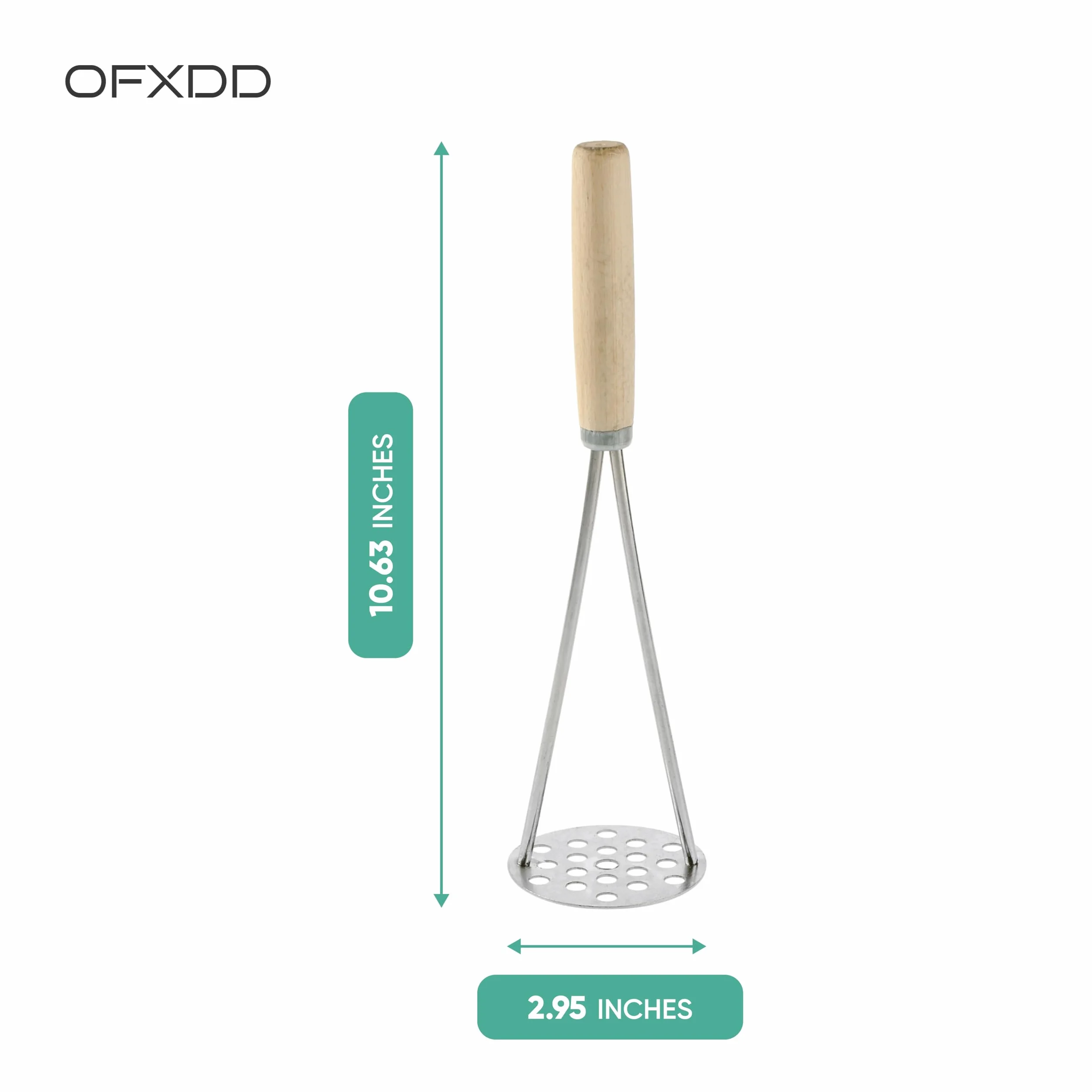 Presse-purée manuel en acier inoxydable pour cuisine