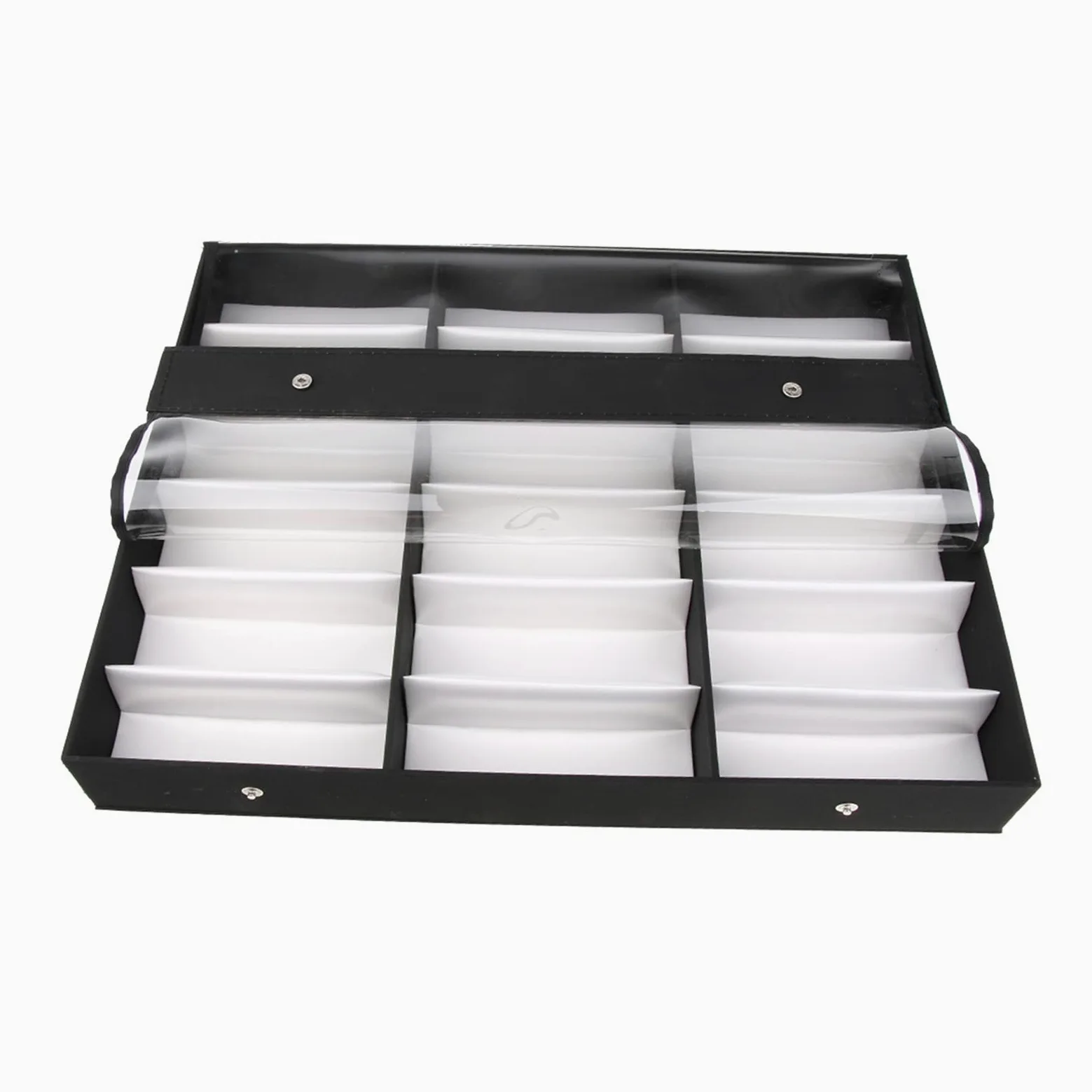 Support pour lunettes de soleil 8 ou 18 Grid Vyeglasses Storage Boîte De Soleil Lunettes De Soleil Verres Montrer Porte-Stand Verres Bijoux Affichage Organiseur Anniversaire Cadeaux d'anniversaire Lun