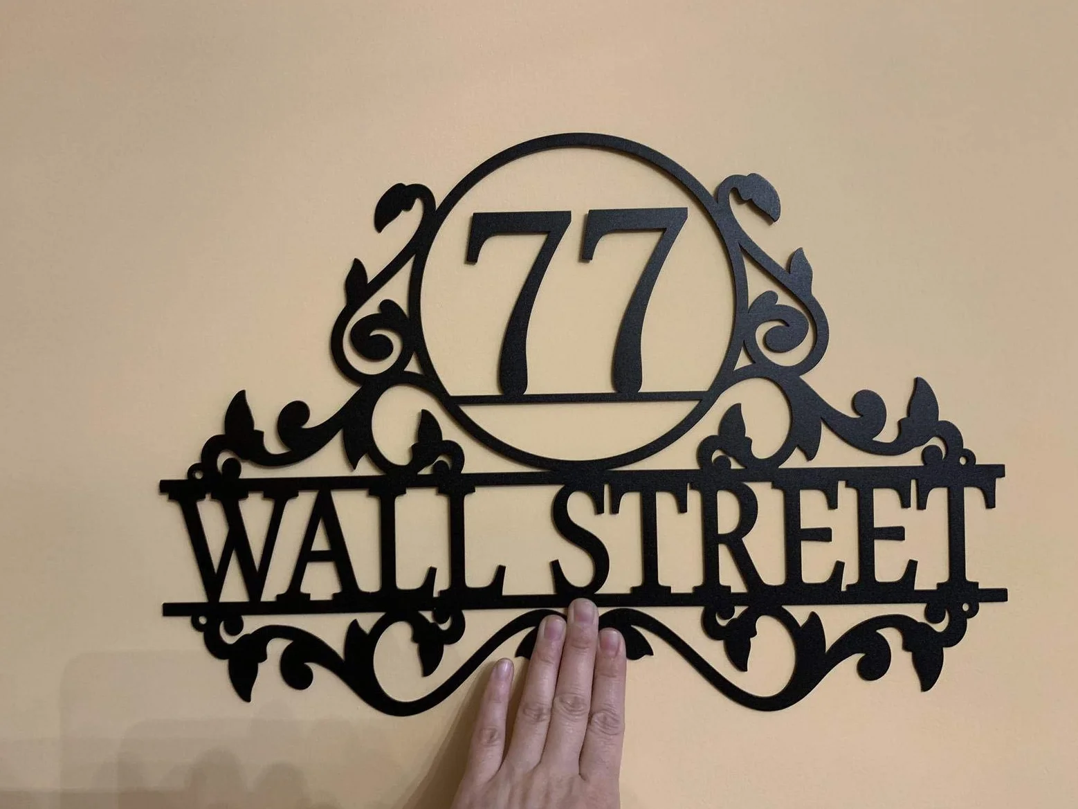 Plaque d'Adresse de Maison en Métal Personnalisé Moderne Numéro de Porte Panneau de Signalisation Extérieur