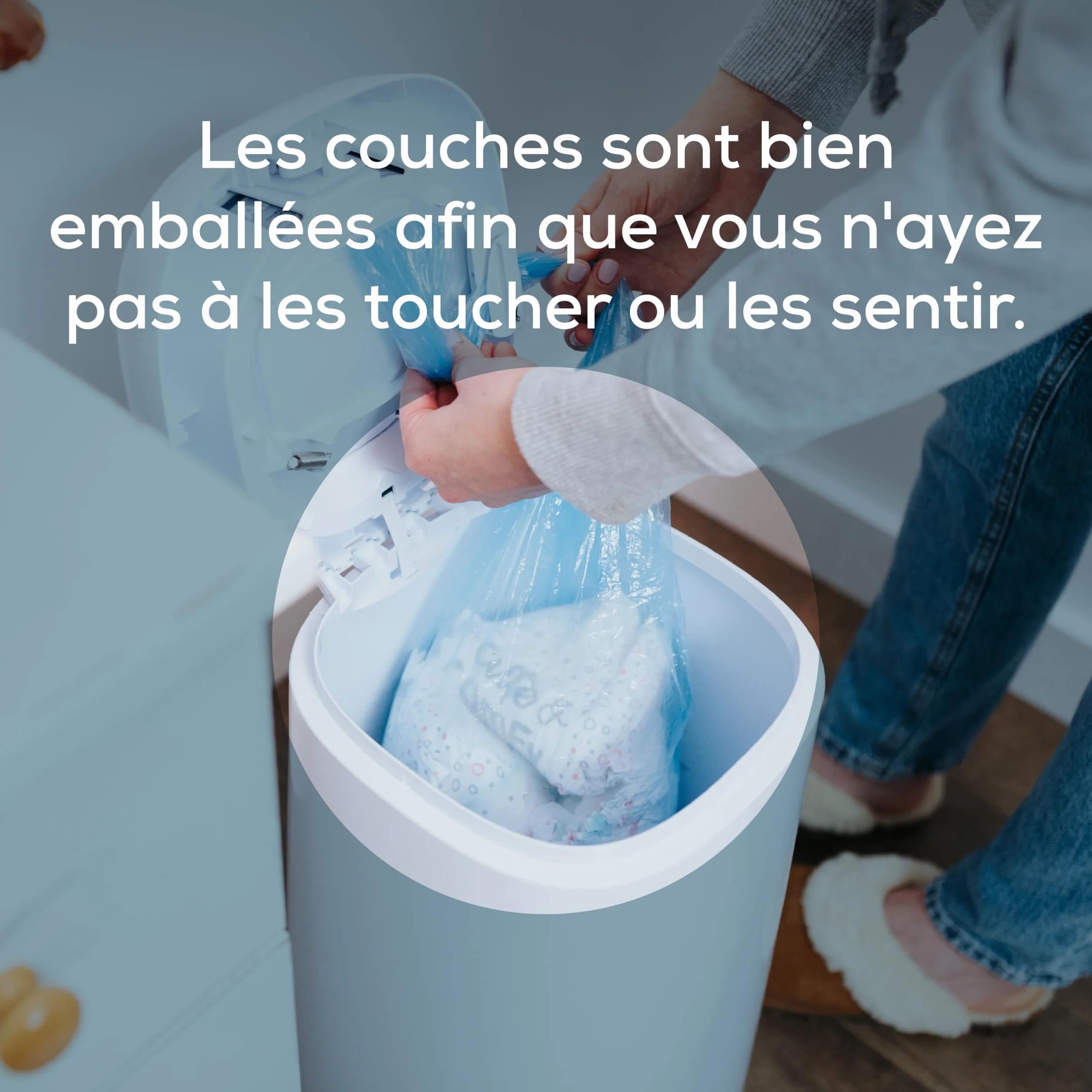 Angelcare Dress Up Recharges Octogonales Poubelle à Couche Anti Odeurs Grande Capacité Lot 12