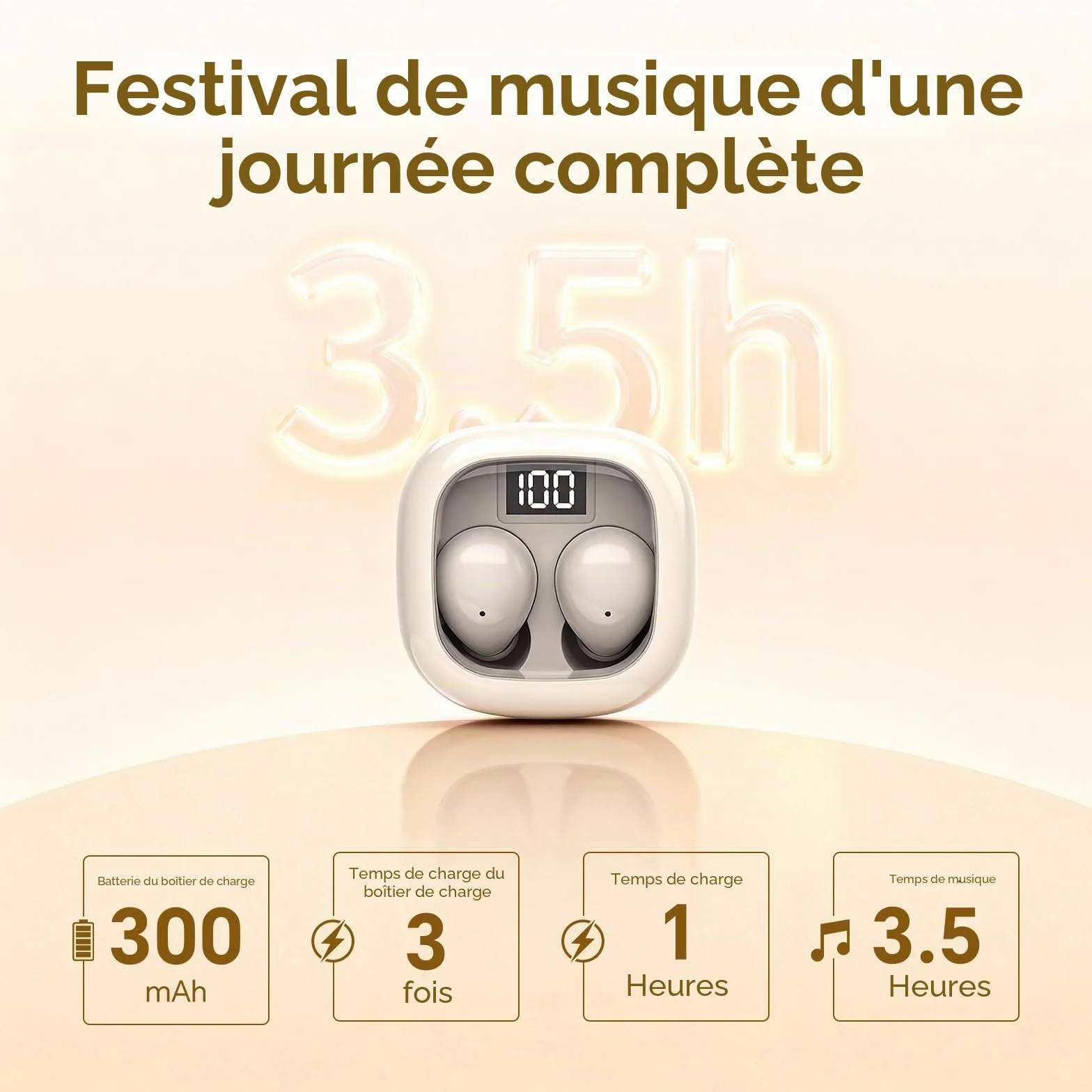 Écouteurs de sommeil Bluetooth sans fil invisibles pour dormir casque sur le côté petits canaux