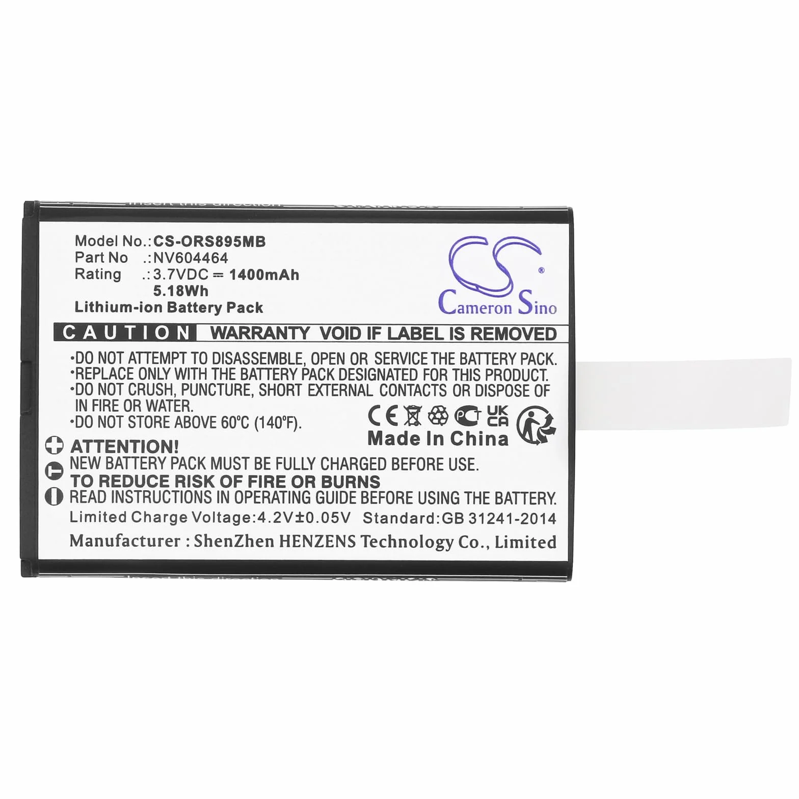 TECHTEK Batterie 1400mAh Compatible Beurer 952.10 Lionelo Babyline 8.1 Beaba Babyphone Audio Simply Zen+ Oricom Secure SC740 SC895 remplace NV6