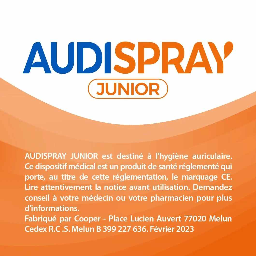 AUDISPRAY JUNIOR Spray auriculaire Hygiène oreille 25 mL 3-12 ans