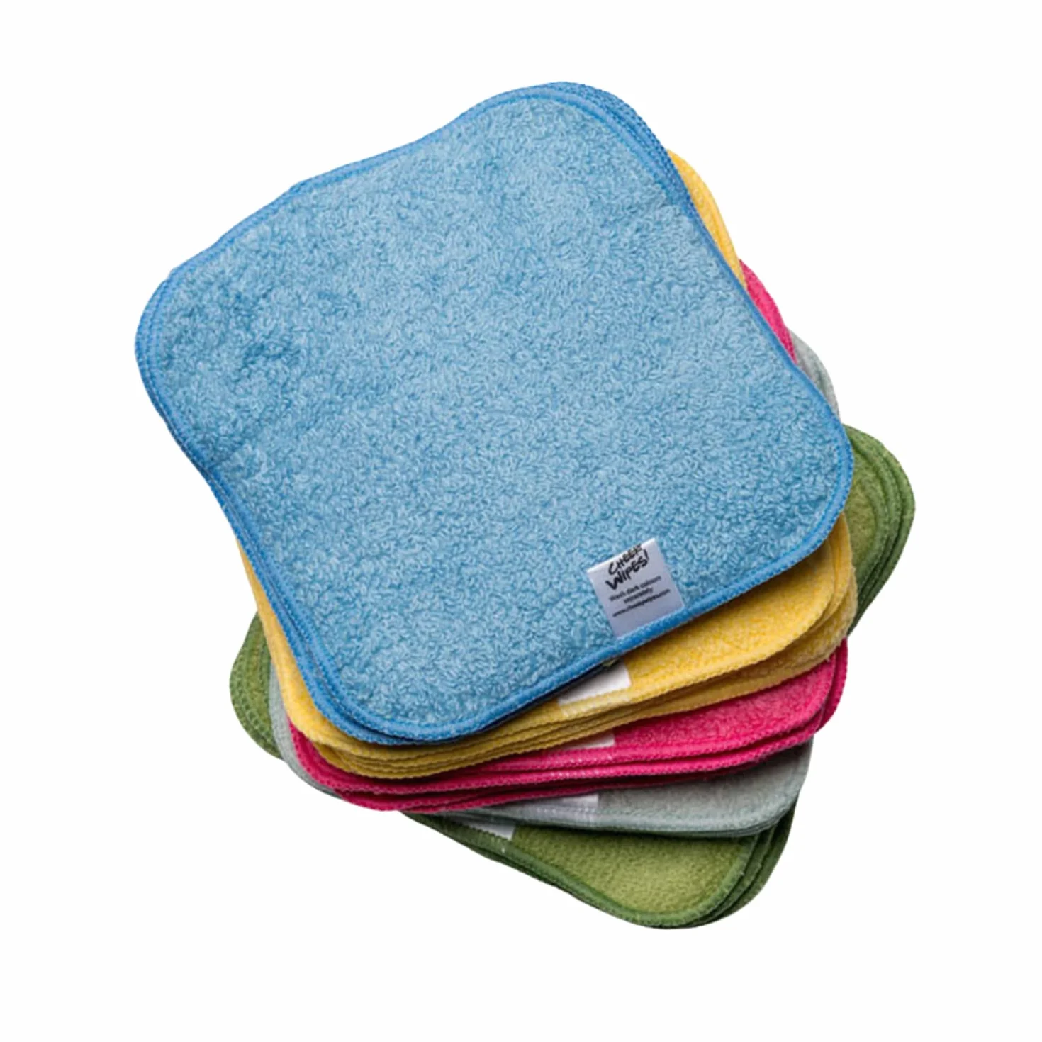 Lingettes bébé en éponge de coton Arc-en-Ciel lot de 25