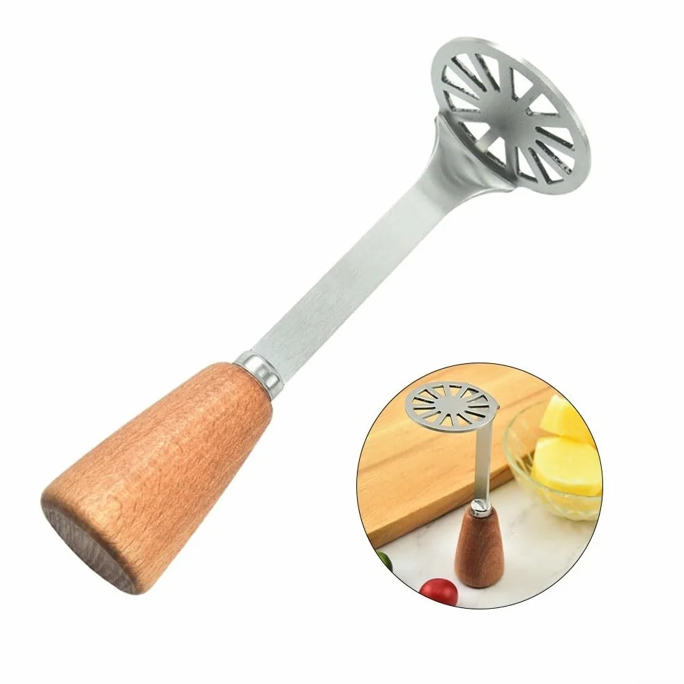Presse-purée solide en bois pour pommes de terre et patates douces