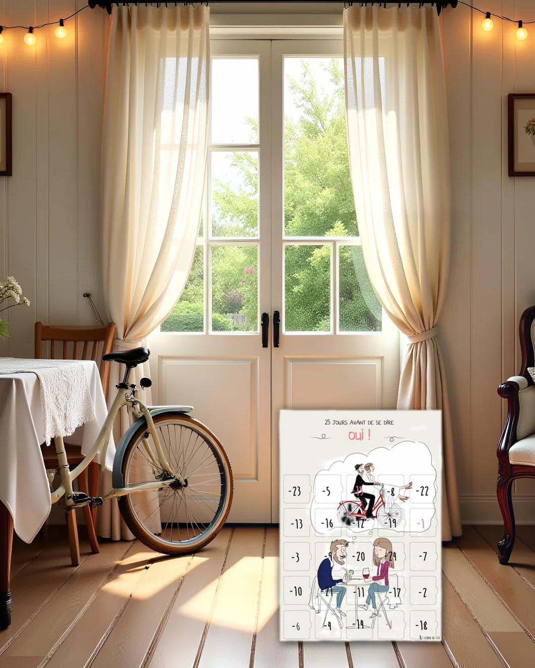 Calendrier de l'Avent Mariage 25 Jours - Cadeau Mariage Couple - Guide Organisation Mariage