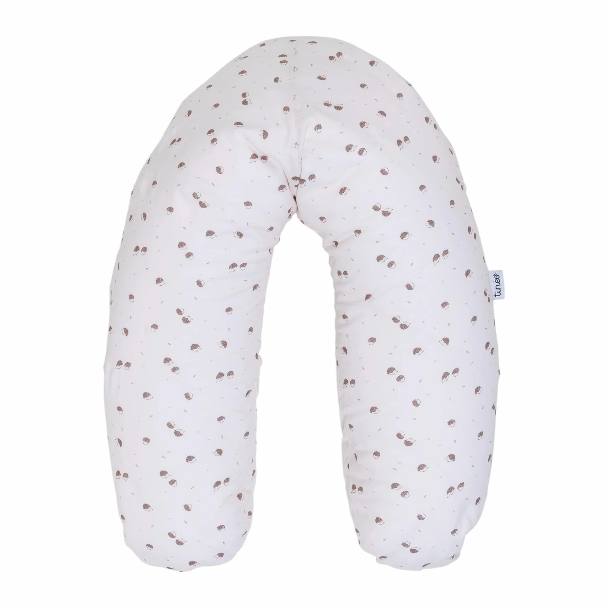 TINÉO Coussin de Maternité 2 en 1 78x44cm Jersey Ecru Hérissons