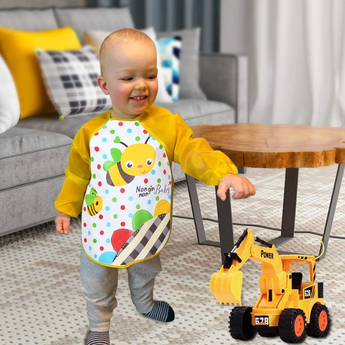 Vicloon Bavoir Imperméable à Manches Longues pour Bébé 3 Mois-3 Ans