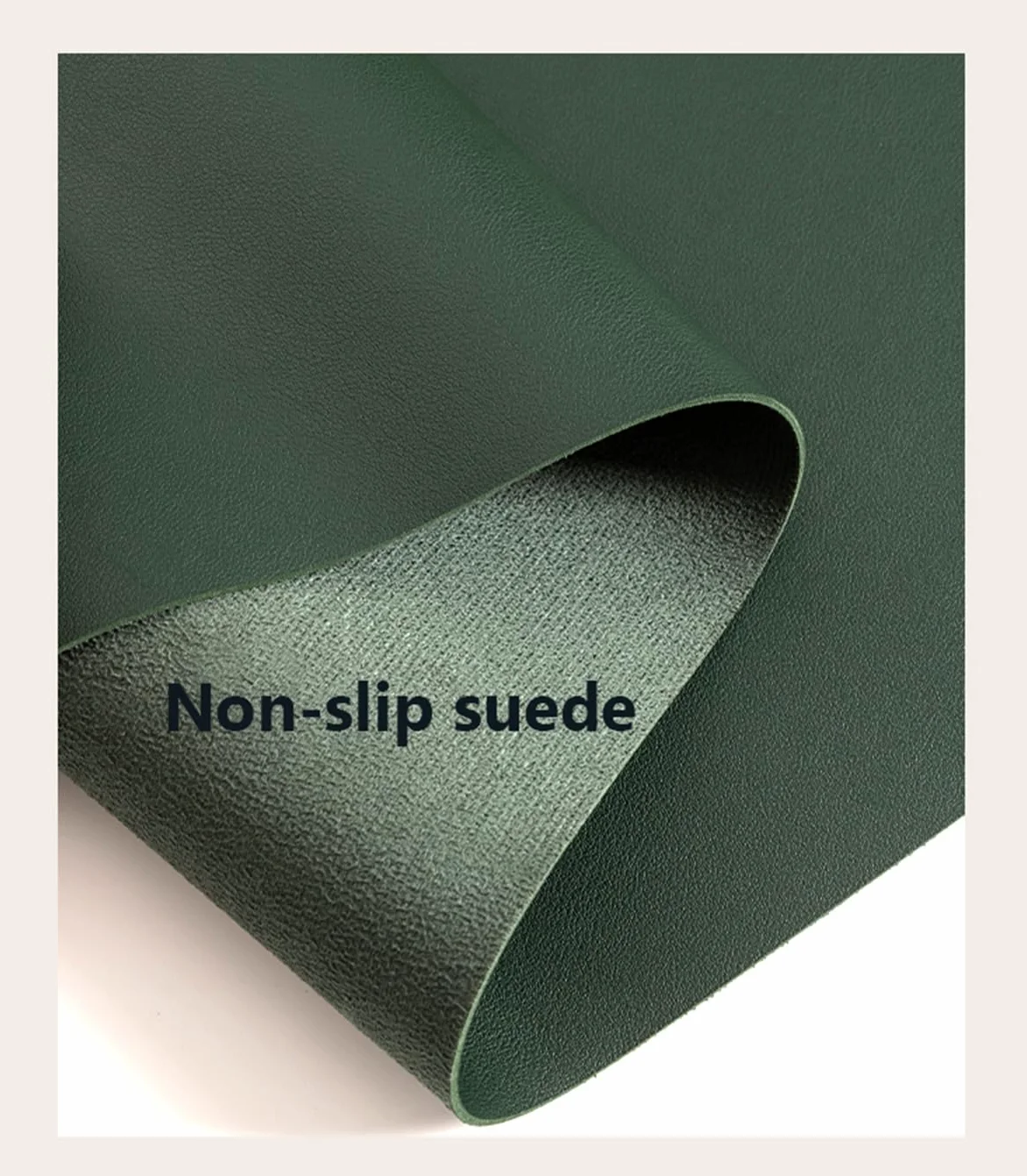 Nappe en Cuir antidérapante Napperon sous-Mains Protection de la Table Facile à Nettoyer Marron 90 * 180cm