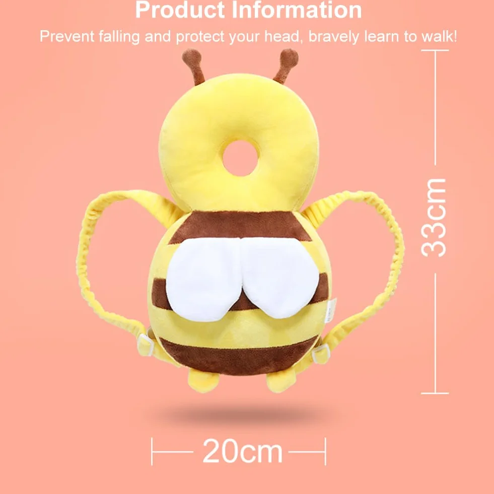Protection de Tête pour Bébé, Coussin Réglable et Respirant pour Tout-petits, Protège-dos 4-24 Mois