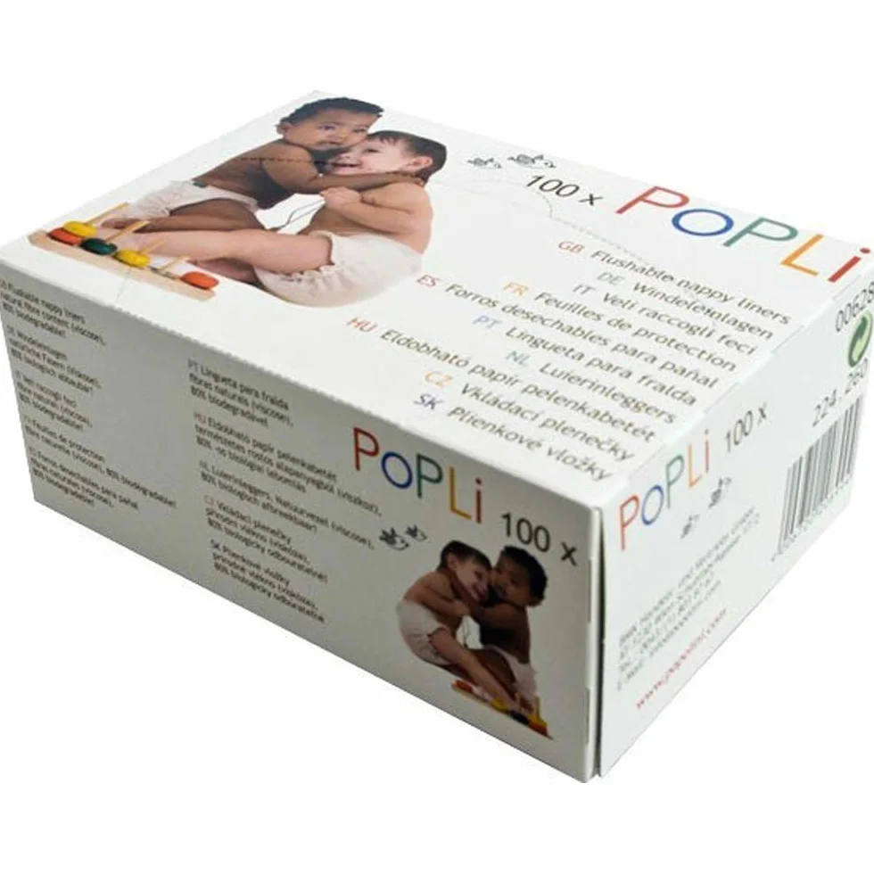 Popolini Popli Boîte de 100 feuilles de protection