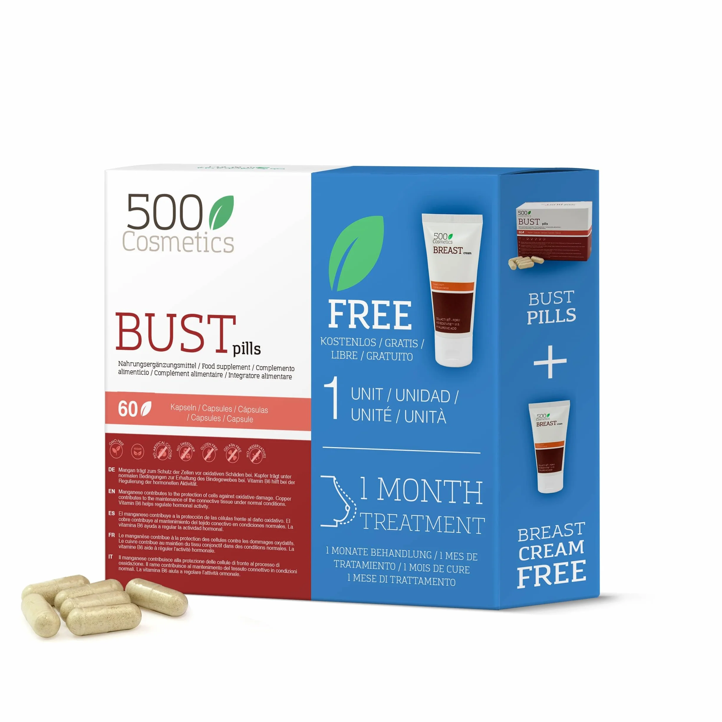 500Cosmetics Breast Cream Packs 500