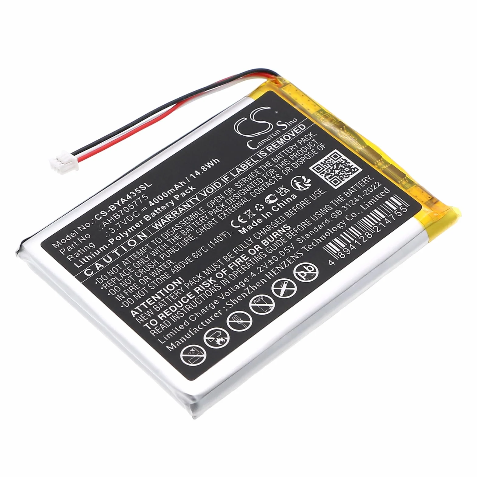 Batterie de rechange Babymoov A014426 A014433 A014435 4000 mAh 14,8 Wh