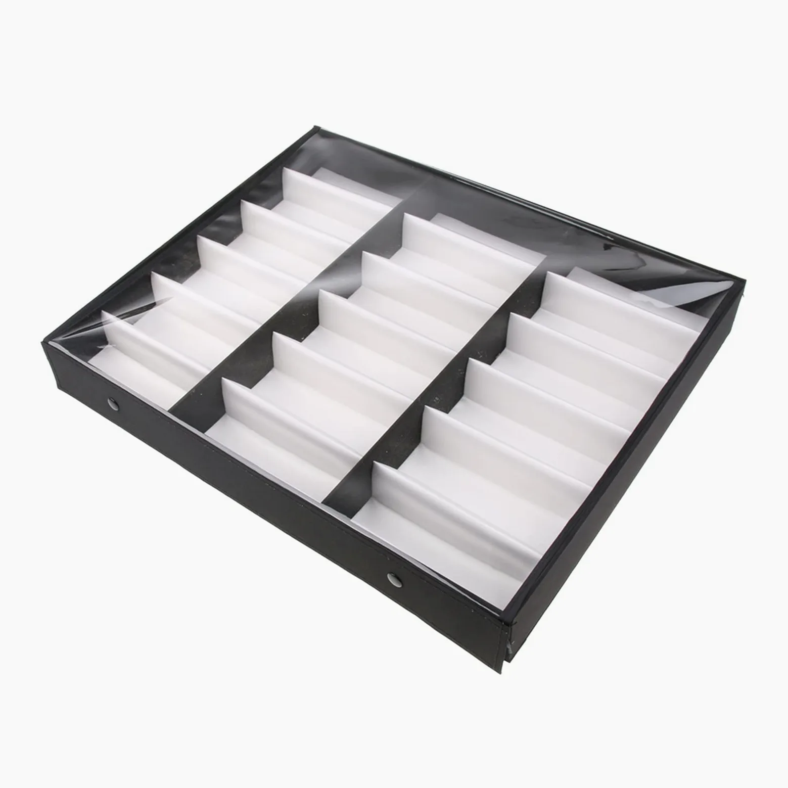 Support pour lunettes de soleil 8 ou 18 Grid Vyeglasses Storage Boîte De Soleil Lunettes De Soleil Verres Montrer Porte-Stand Verres Bijoux Affichage Organiseur Anniversaire Cadeaux d'anniversaire Lun