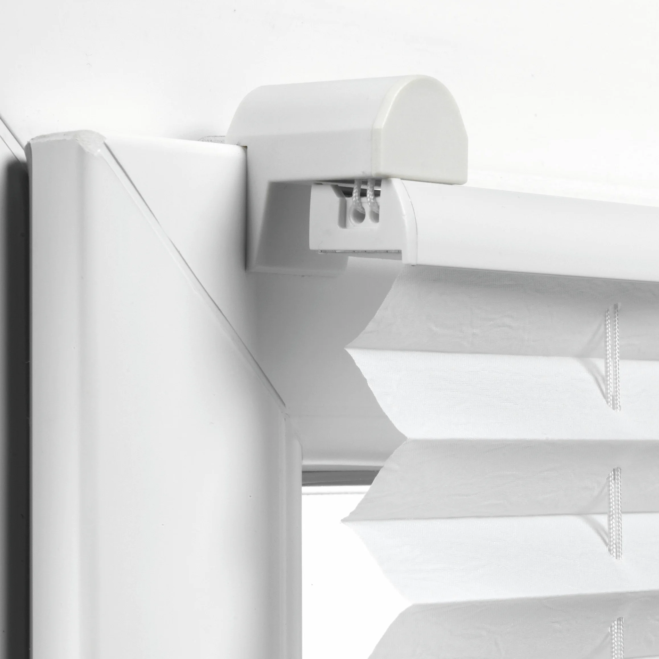 Gardinia Store Plissé à Clipser, Opaque, Kit de Montage Inclus, Store Plissé à 2 Rails EASYFIX, Blanc, 90 x 210 cm (BxH)