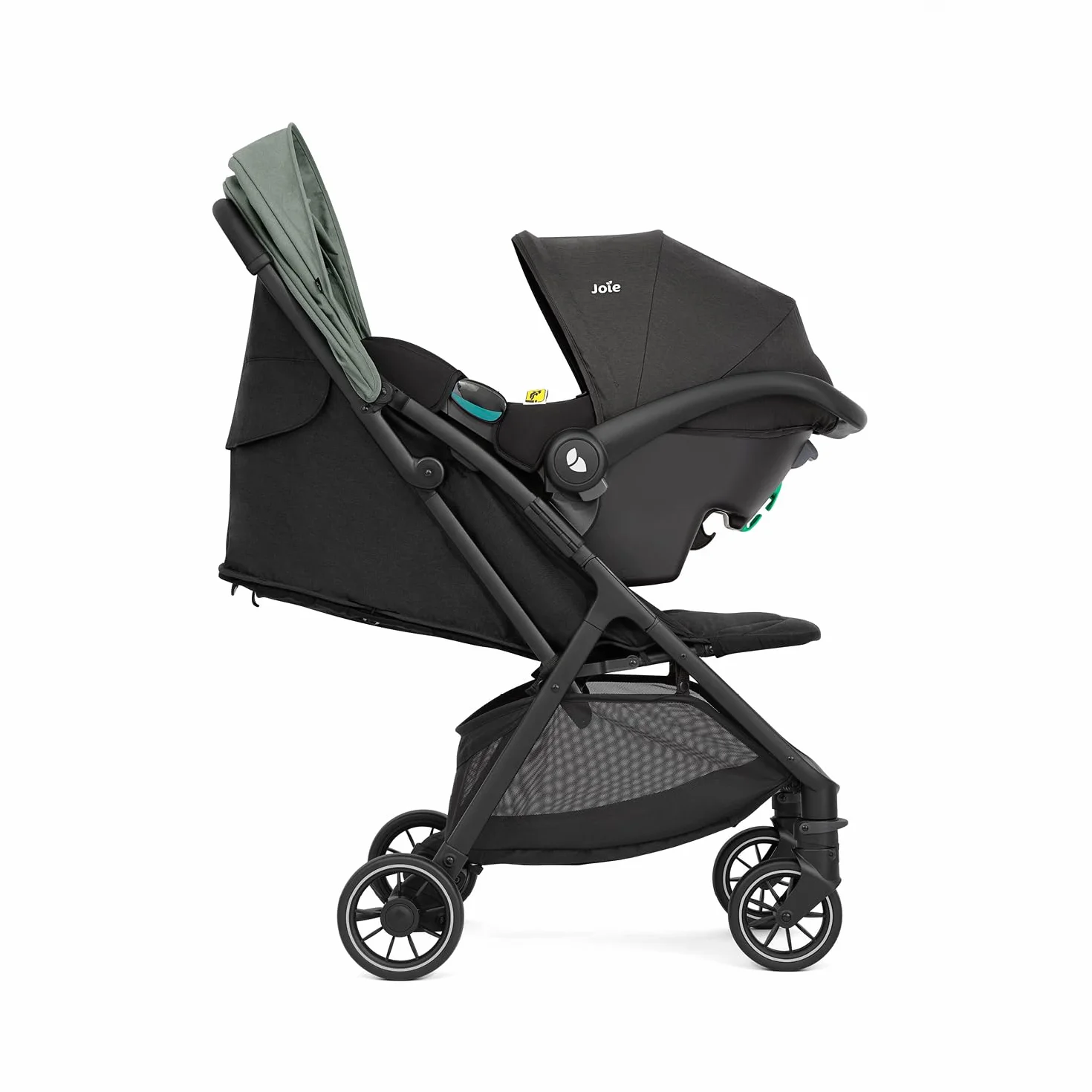 JOIE PACT PRO Poussette ultra compacte légère 6,3 kg naissance à 22 kg pliage une main dossier inclinable 17 positions Abyss