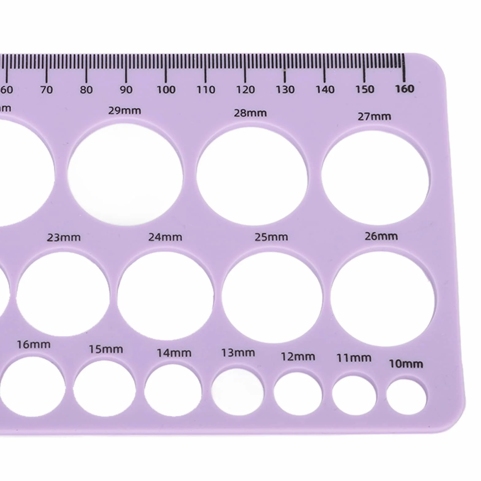 Outil de Mesure de Bride de Mamelon en Silicone 1,5 M Ruban Souple pour Pompe à Lait (Violet)