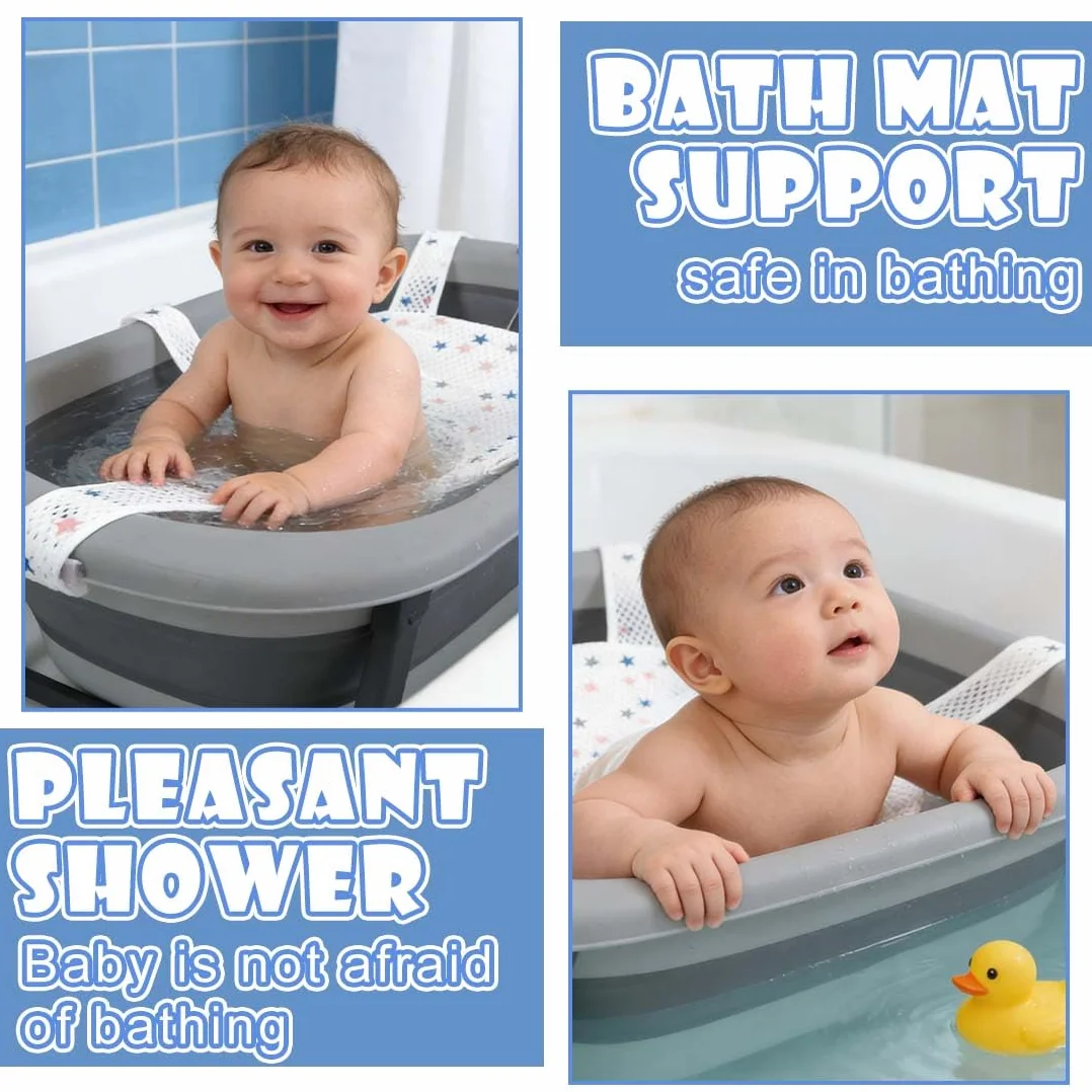 Hamac de Bain pour Bébé Antidérapant Pliable 0-36 Mois
