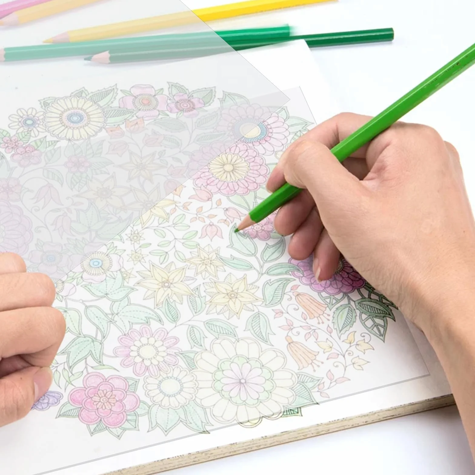 Papier Calque A4 55g/m² Transparent 50 Feuilles 210x297mm pour Patron Couture Dessin Copie