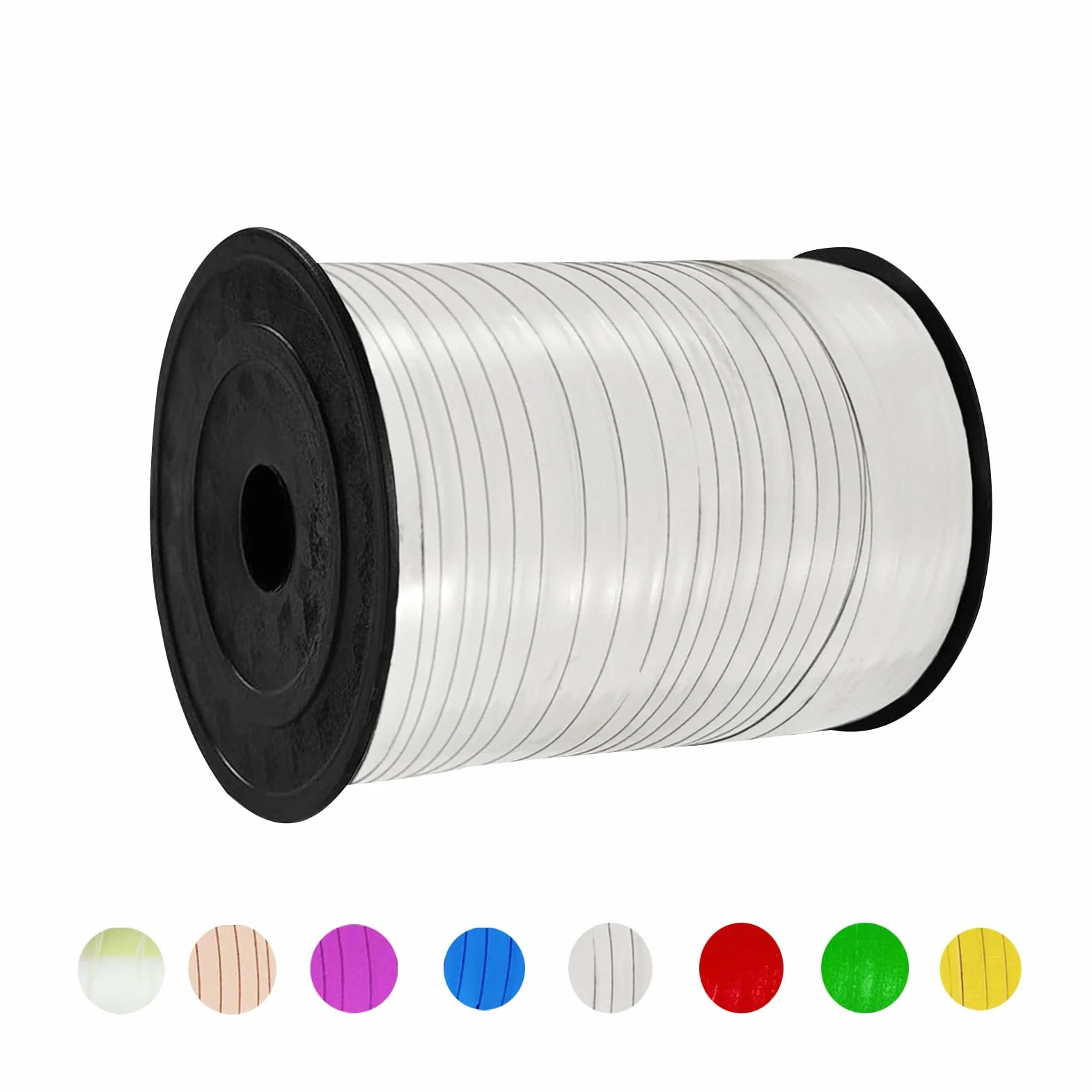 Ruban Argent Ballon Ficelle 500 Yard Cadeau Rubans Brillant Curling pour Décoration Mariage Anniversaire