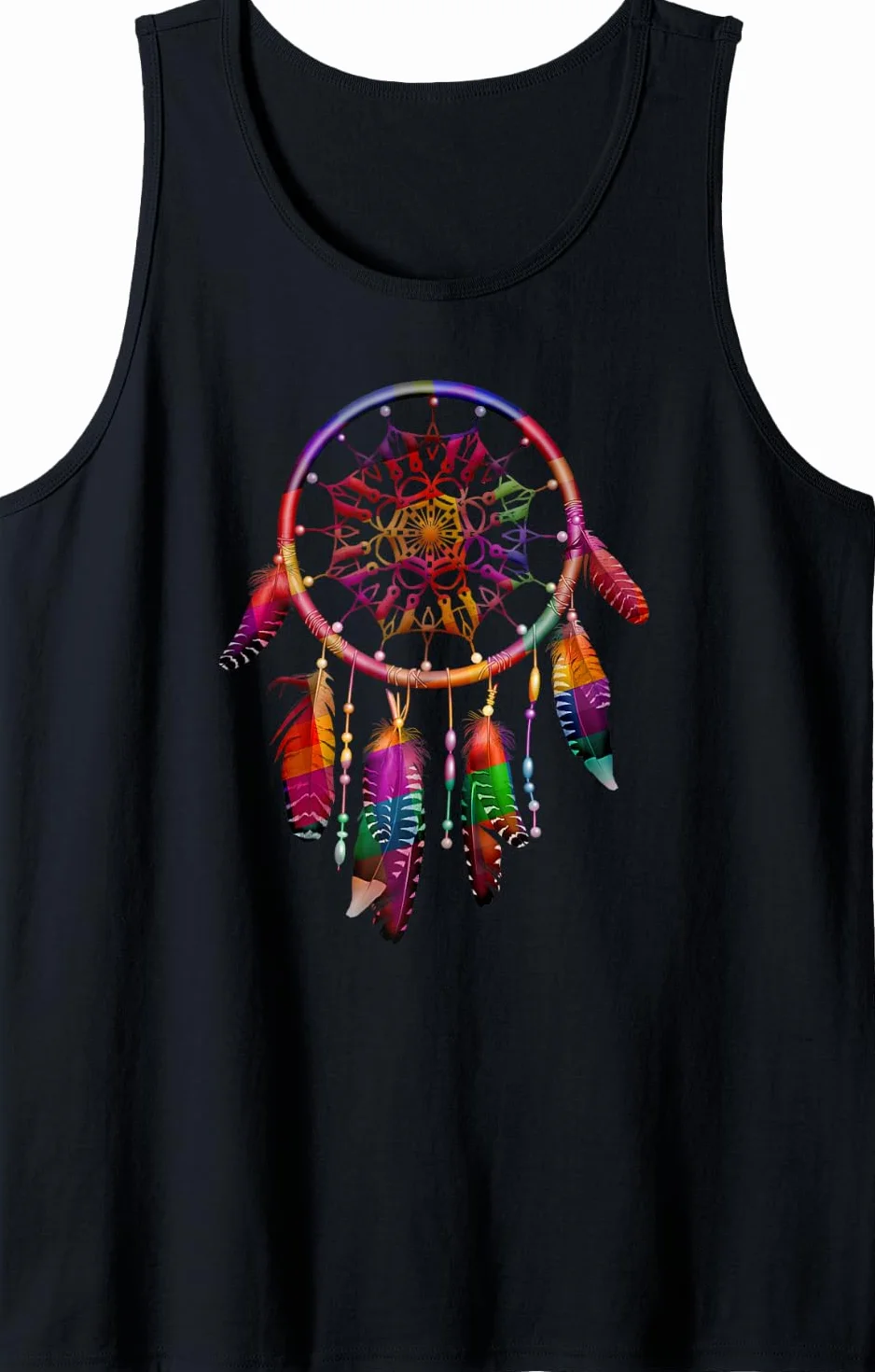 Attrape-rêves Débardeur coloré plumes tribal indien