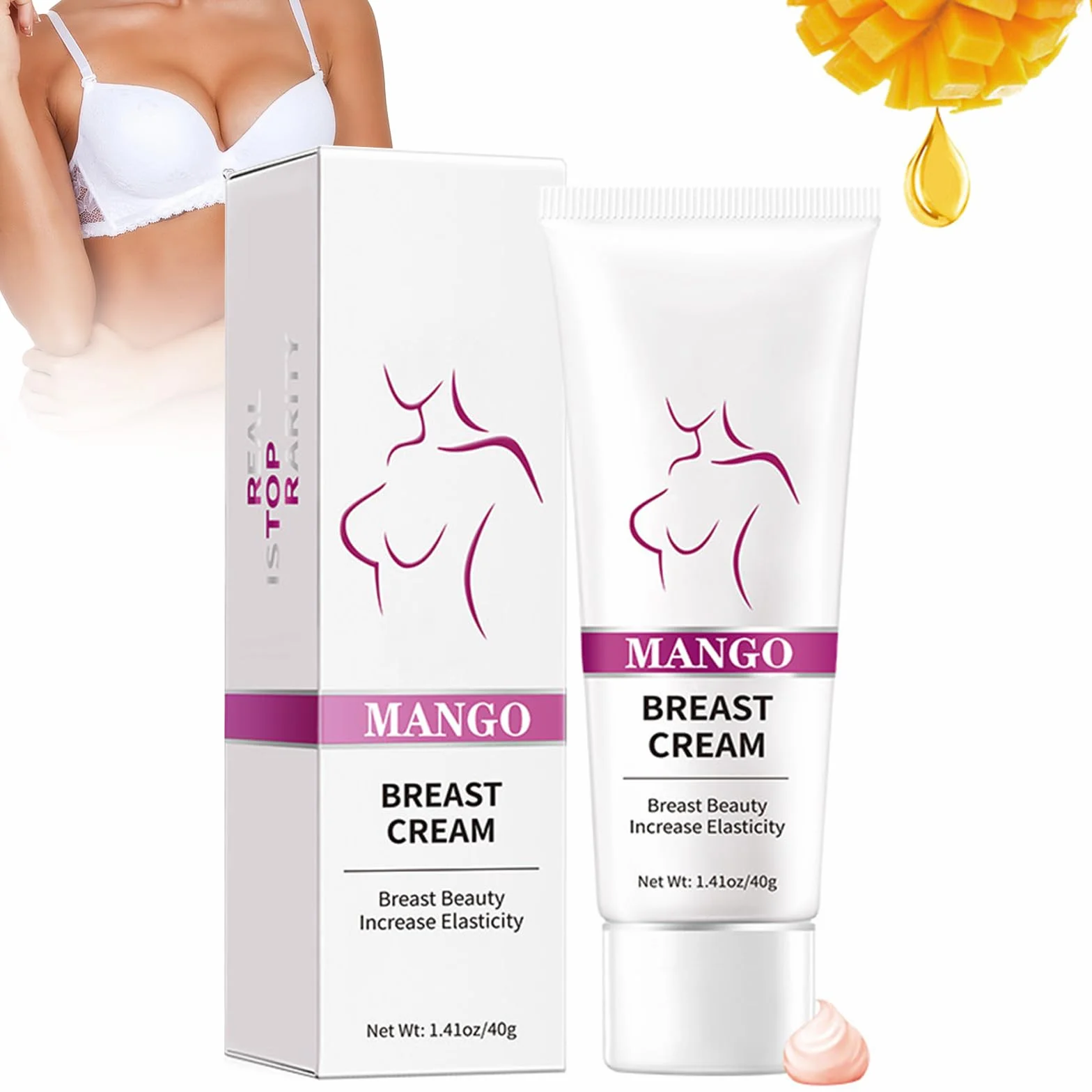 Crème d'amélioration de la Poitrine 40g Augmentante Hydratante Raffermissante Lifting Massage