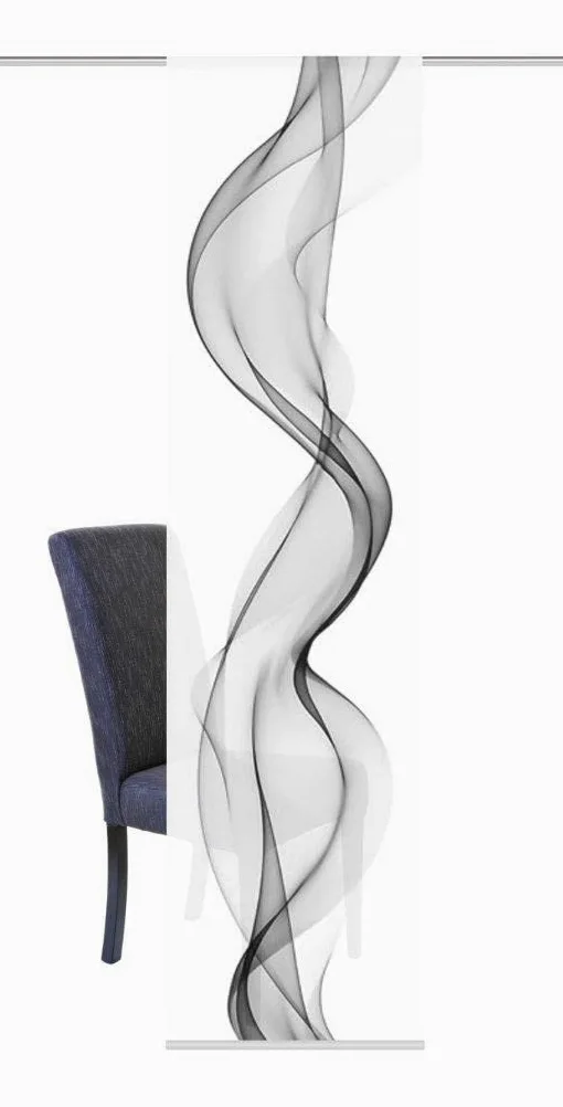 Home Fashion 87065-703 Panneau Japonais Polyester H:245 x W: 60 cm - GRIS