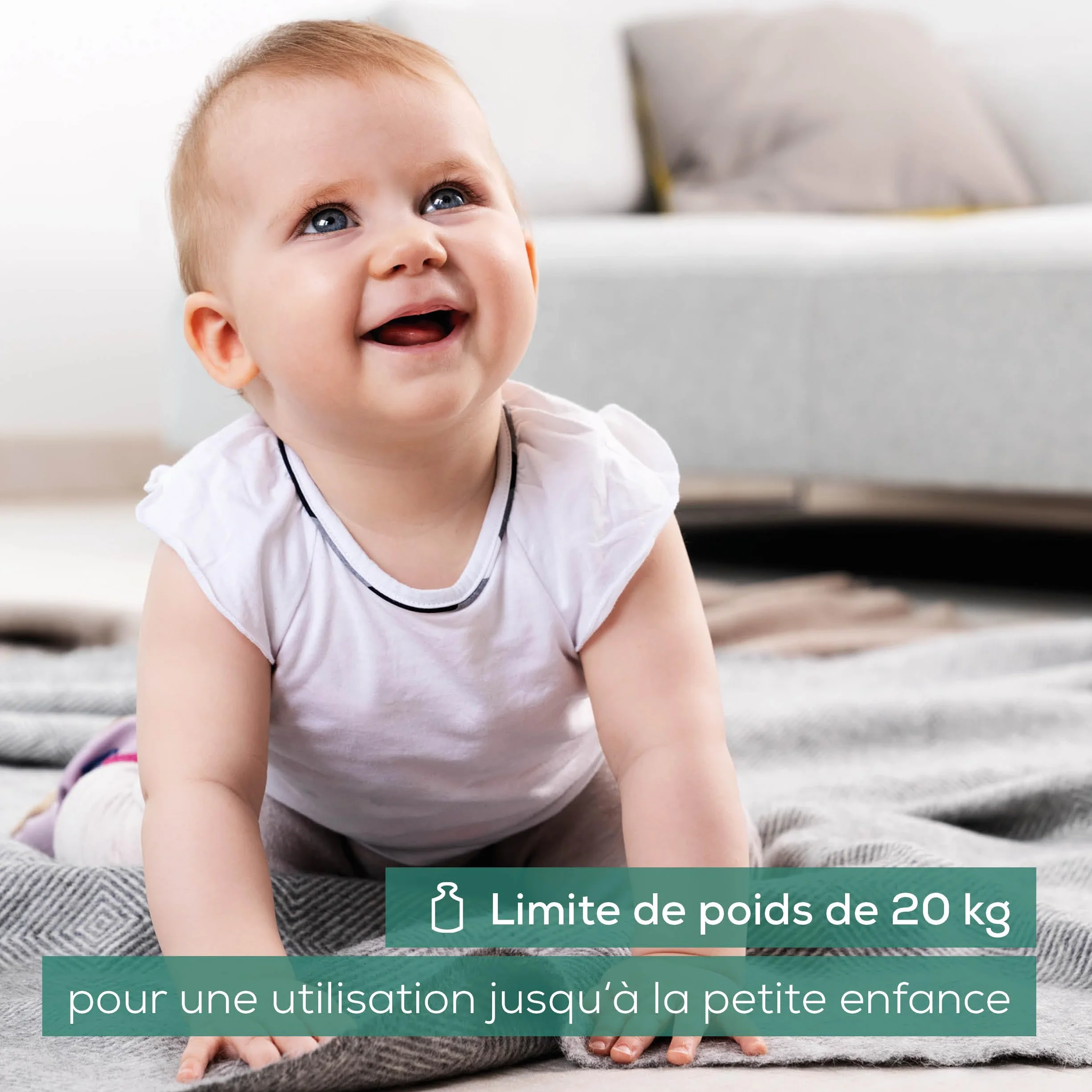 Beurer BY 80 Pèse-bébé 20 kg avec fonction de tare et maintien, graduation 5g