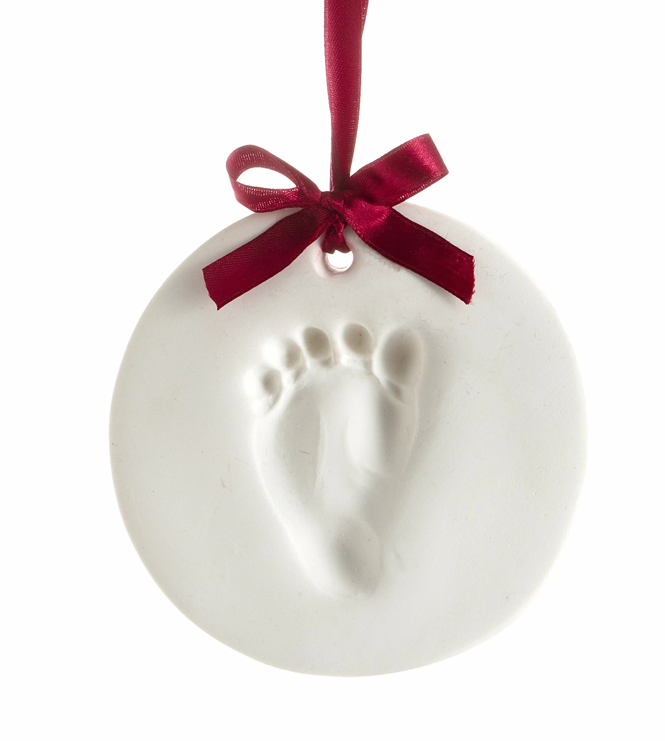 Pearhead Ornement Souvenir Empreinte Main/Pied, Blanc
