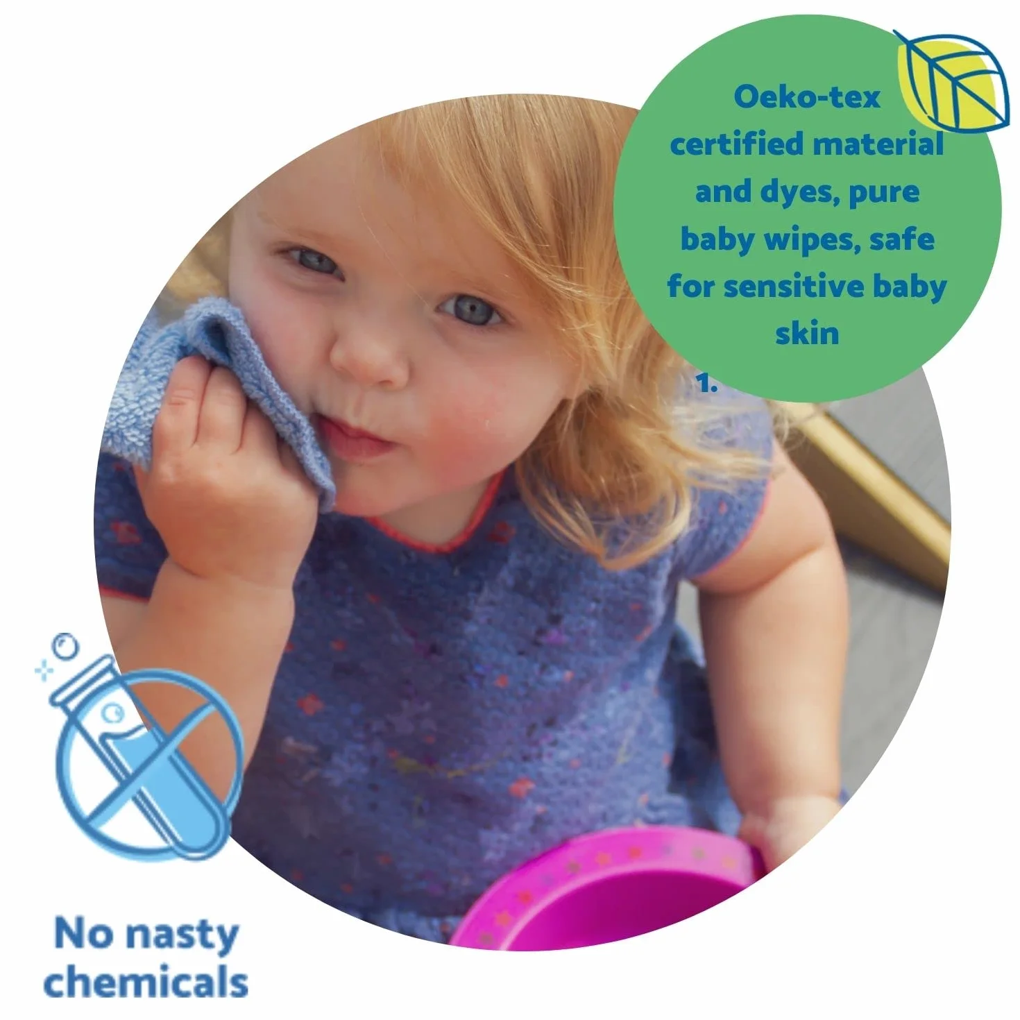Cheeky Wipes Lot de 25 lingettes en coton bio épais 15 x 15 cm réutilisables extra douces