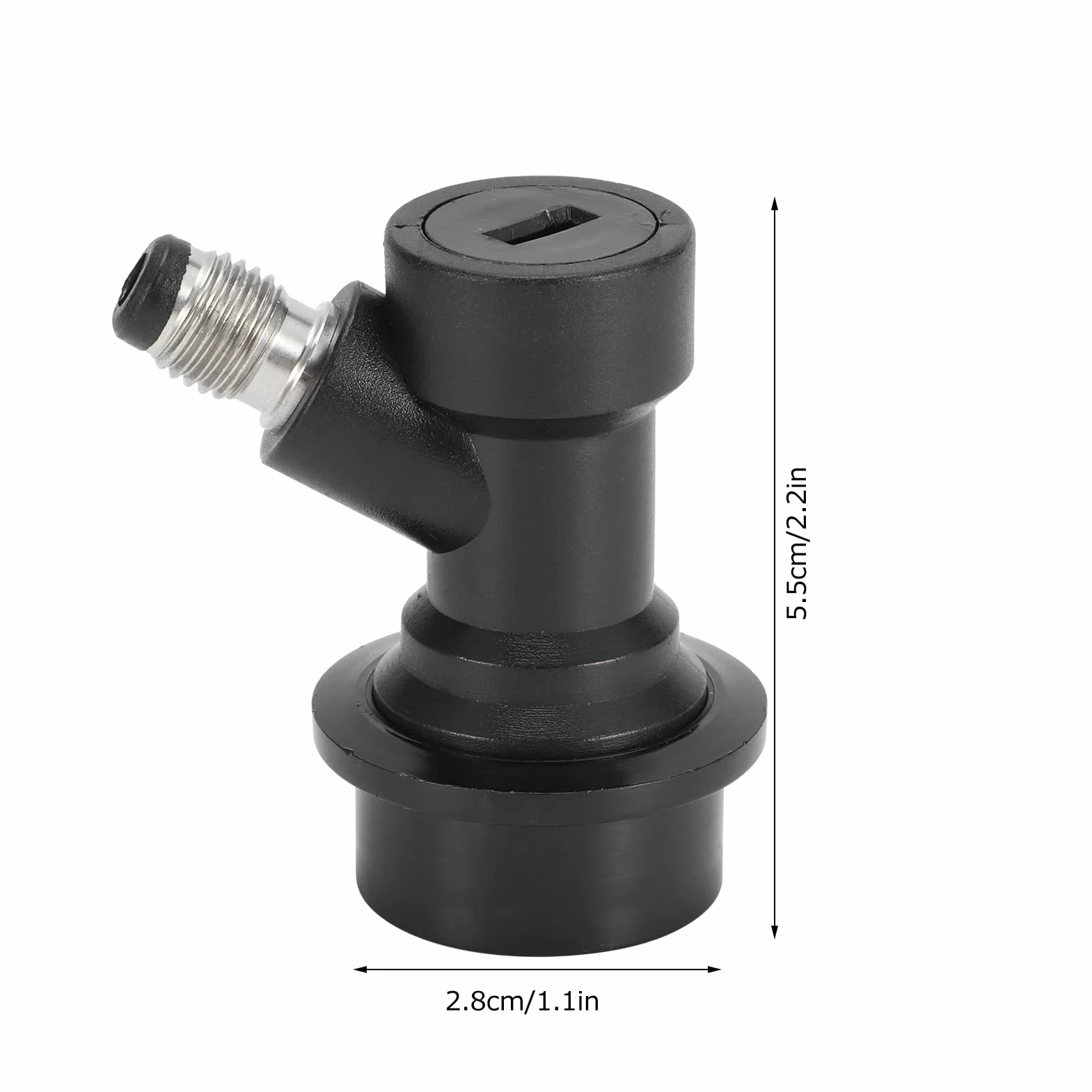 Kit de déconnexion à bille, 2pcs 1/4" Ball Lock MFL Gas & Liquid Beer Keg Disconnects Set
