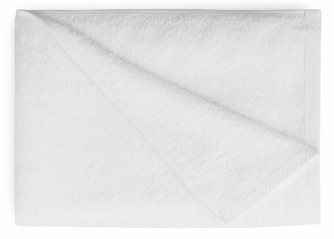 Serviettes de Bain 30x50 cm 100% Coton Blanc 4 Pièces