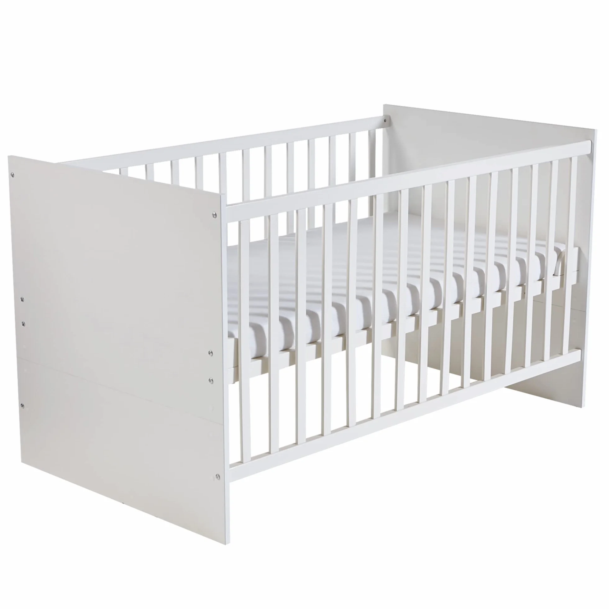 roba Babymöbel Maren Lot de 2 pièces Lit d'enfant 70 x 140 cm transformable commode à langer Blanc