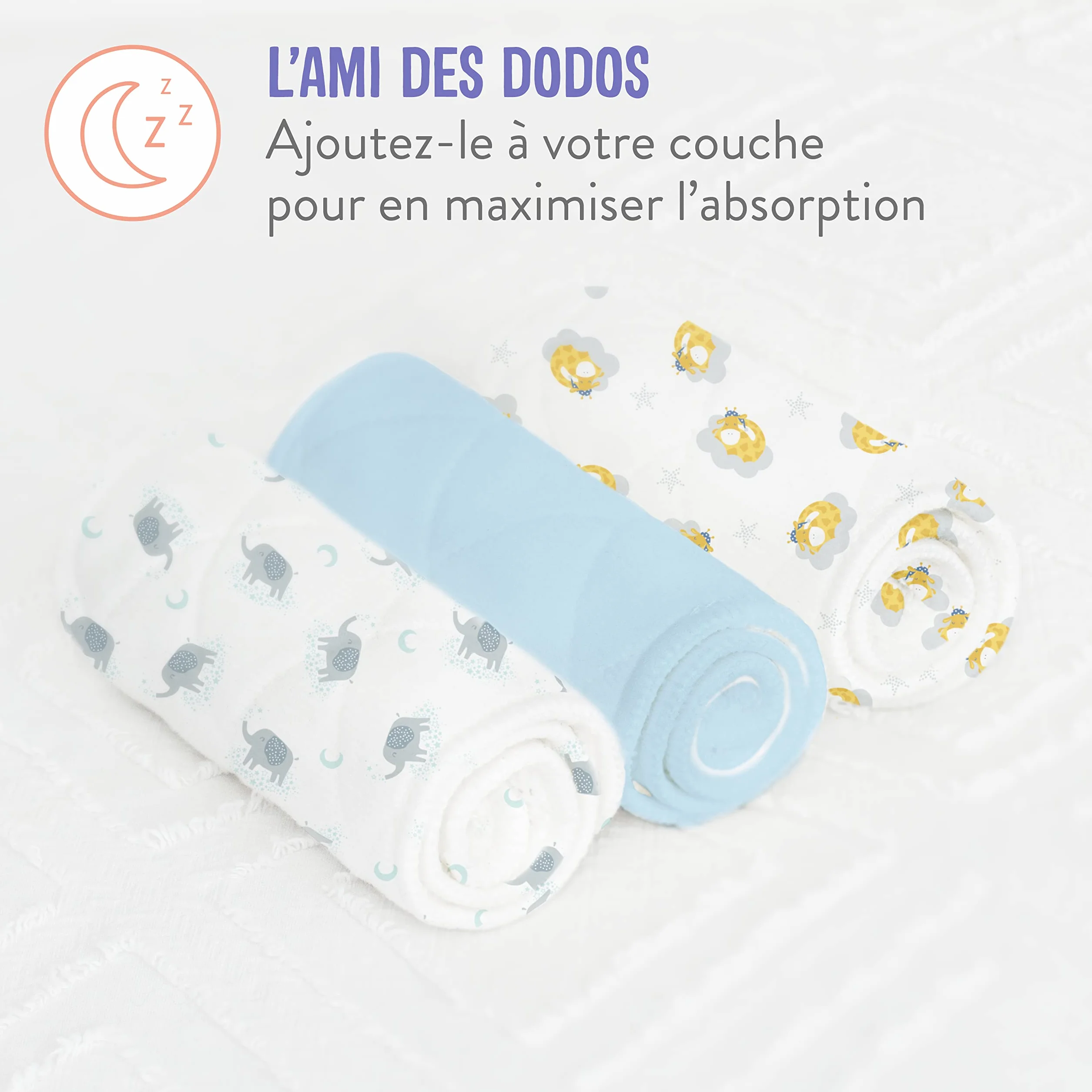 Bambino Mio Mioboost Classique Insert Booster Augmenter l'absorption Blanc