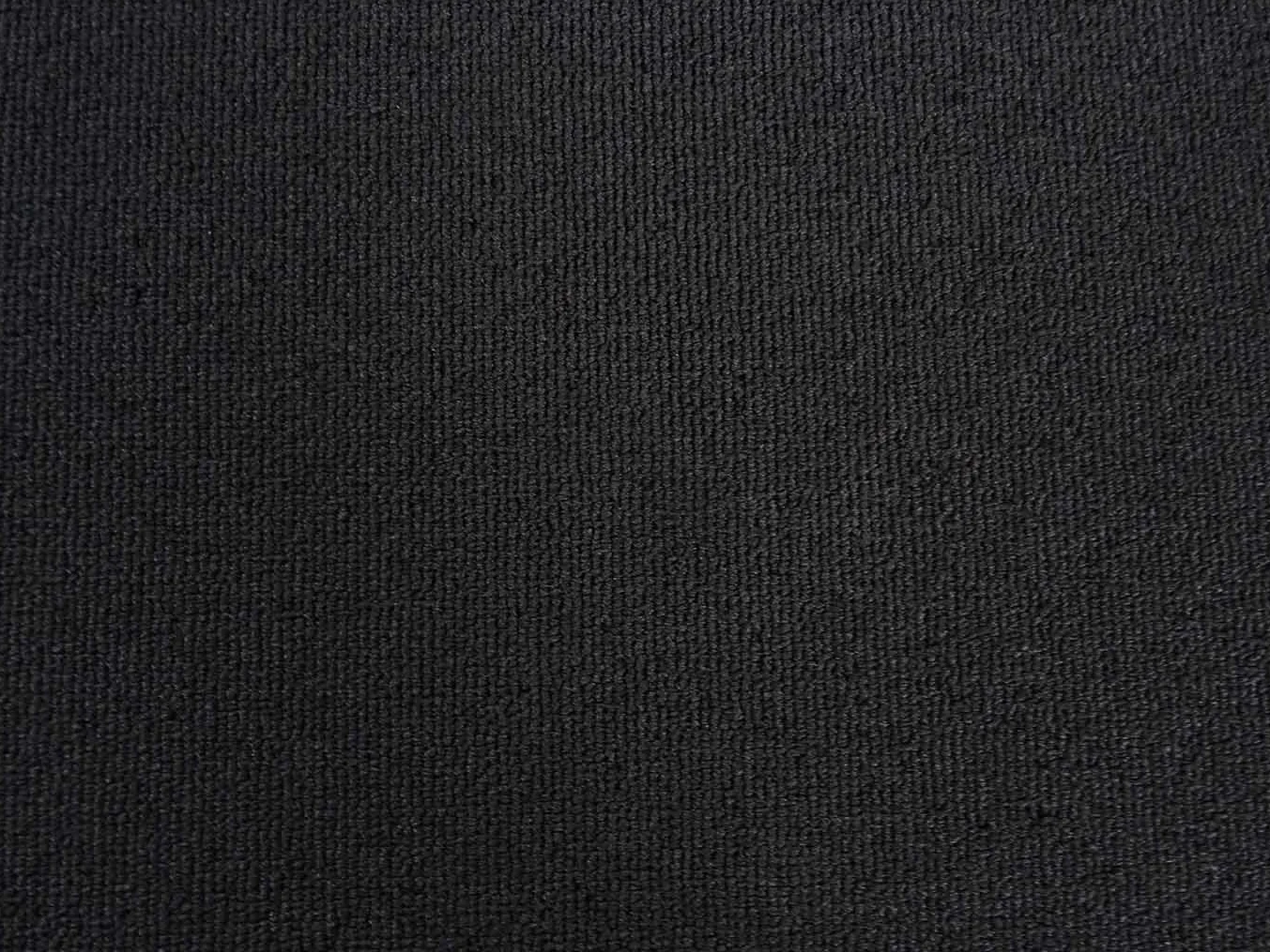 Moquette en velours côtelé fin, noir | Revêtement de sol commercial moderne en velours côtelé, Découpe (2m de large / 2,5m de long)