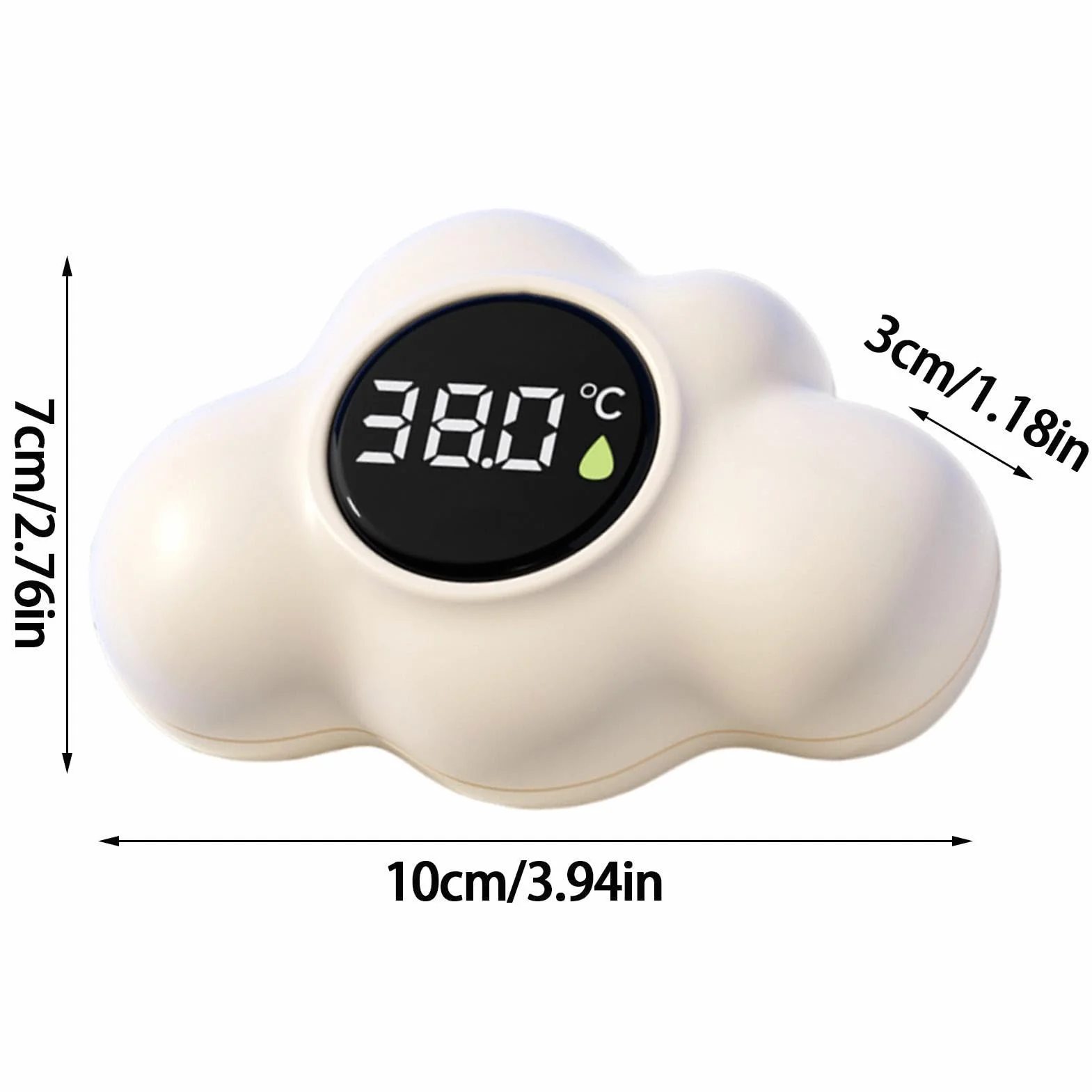 Thermomètre Numérique de Bain LED Flottant pour Baignoire Piscine Enfant