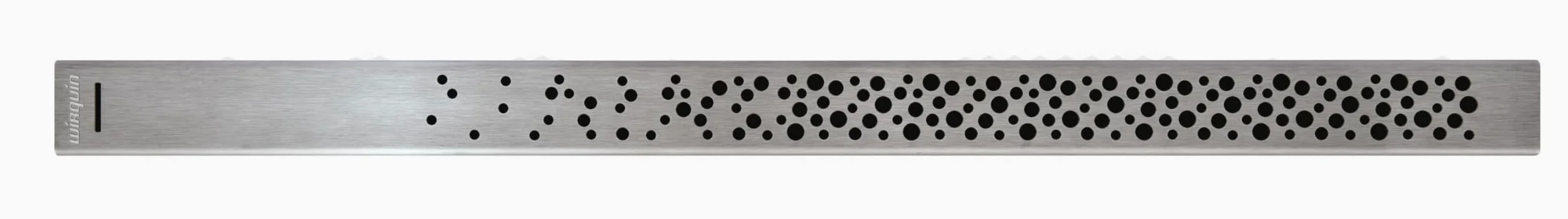 Wirquin 30724553 Grille Caniveau Douche pour Venisio Soda 80 cm | Compatible caniveau Venisio Wirquin, grille inox brossé, entretien facile, chromé