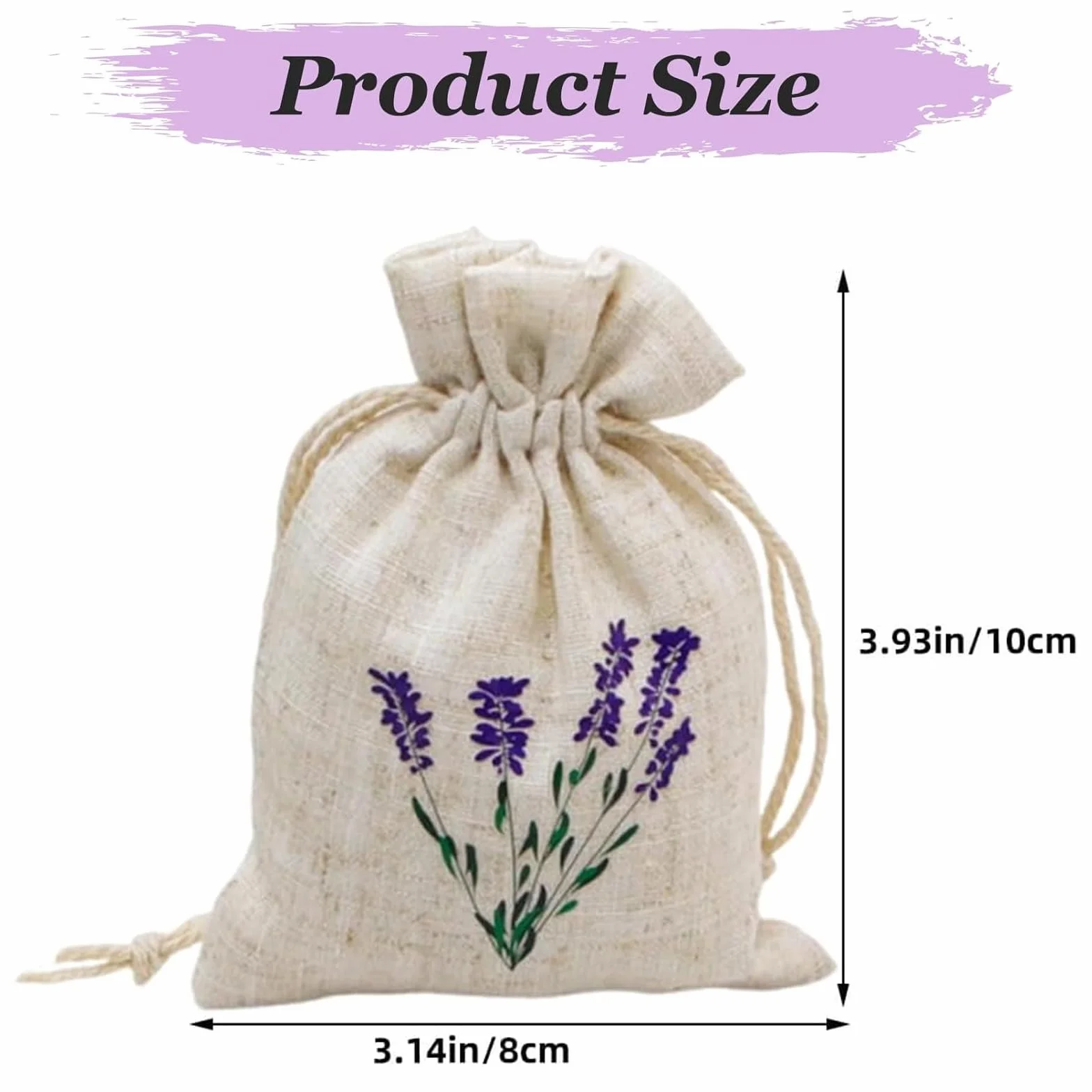 Sachets de Lavande Parfumés 12 Pièces Antimites Vêtements Désodorisant Naturel Réutilisable